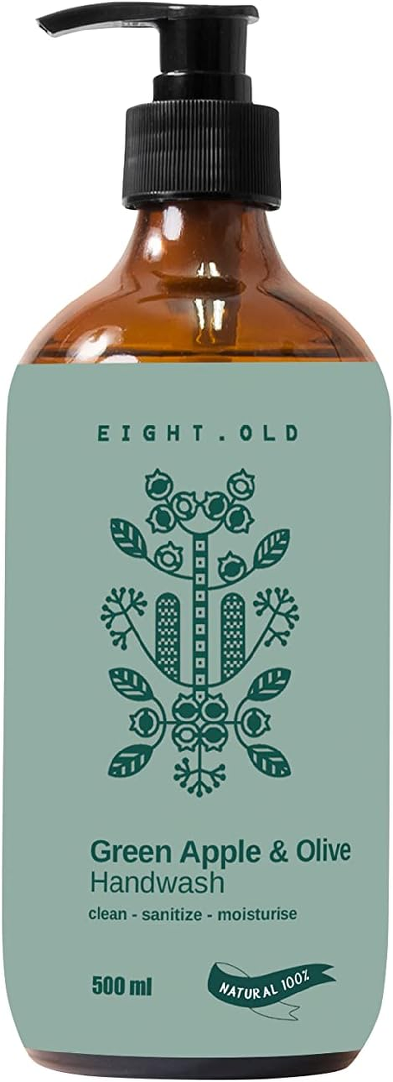 Everyday Essentials Natural Care Liquid Hand Soap| Strawberry| Peach Apple Lime| Green Apple Olive| Moisturizing Hand Wash for Kitchen and Bathroom- Pack of 3 image number 1