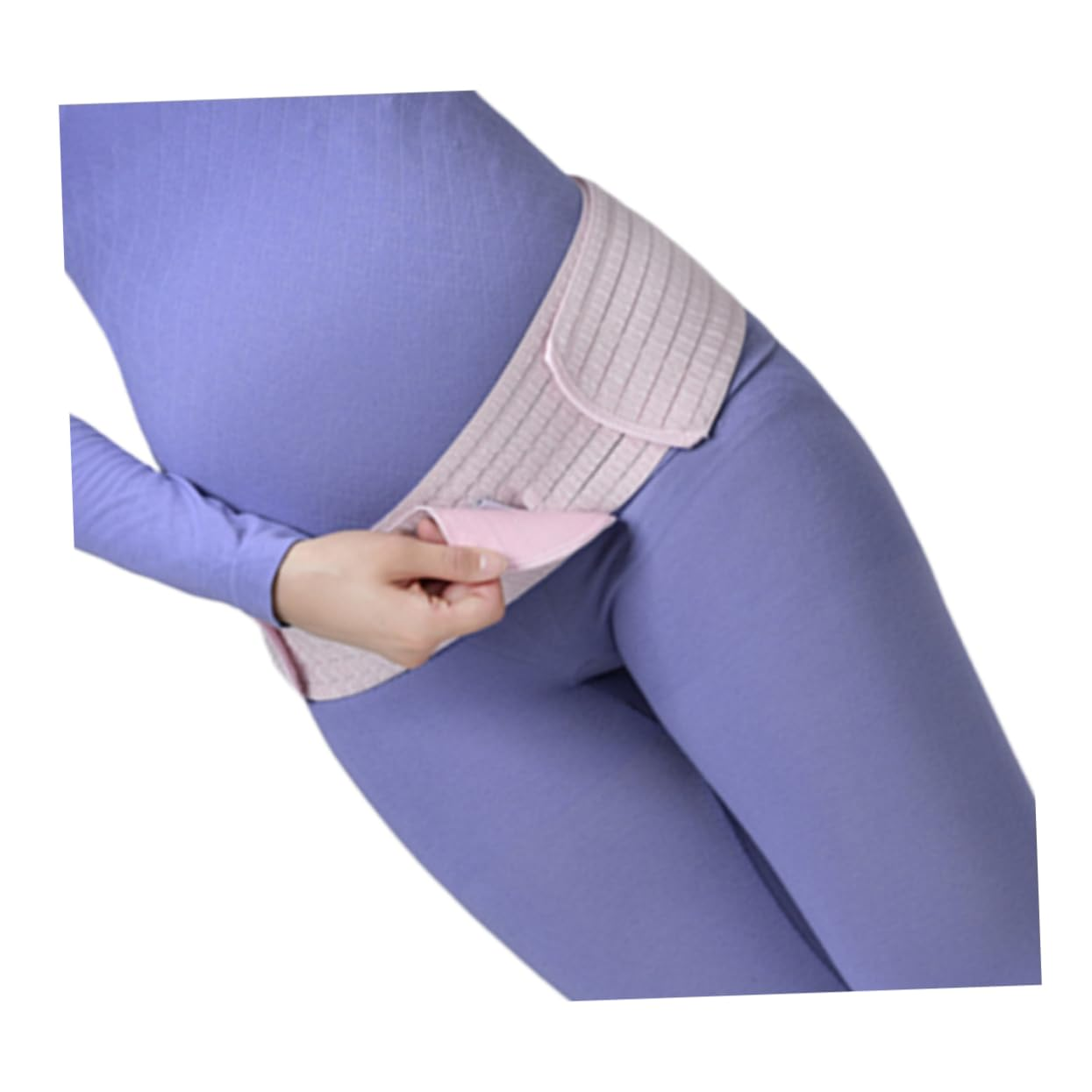 PLAFOPE Pregnancy Protector Abdomen Support Belt Waist Care Postpartum Pelvic Abdominal Band Corset Belt for Relief from Pregnancy Aches image number 5