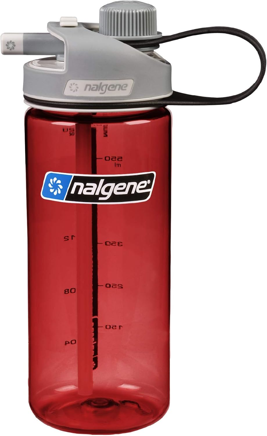 Nalgene Sustain Tritan Bpa-Free Multidrink Water Bottle Made with Material Derived from 50% Plastic Waste, 20 OZ, Red image number 3