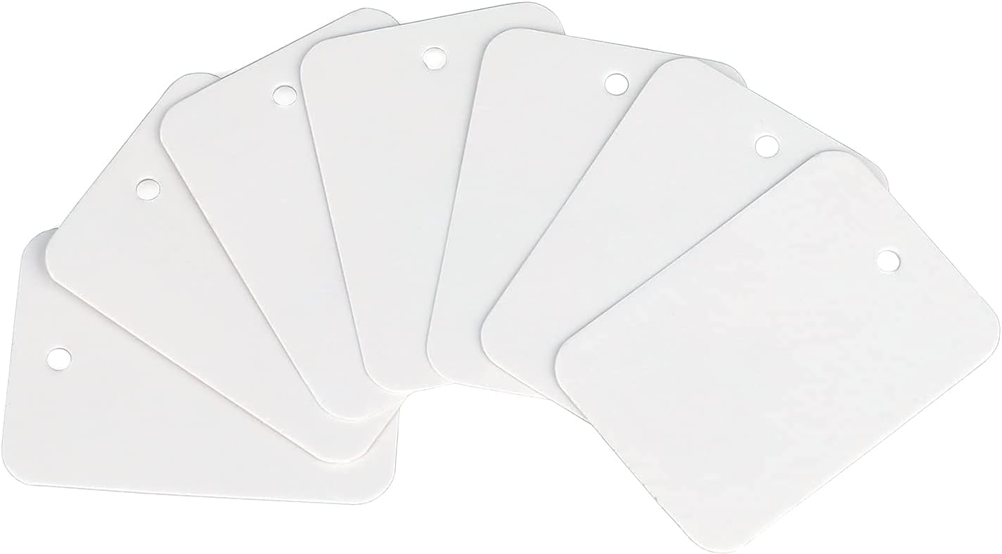Jijacraft 1000Pcs Price Tags, White Clothing Tags for Retail, Small Kraft Paper Tags for Labeling Price, Size, Number, Writable Price Tags for Business Supplies Selling Jewlry, Clothes (1.9" X 1.4") image number 1