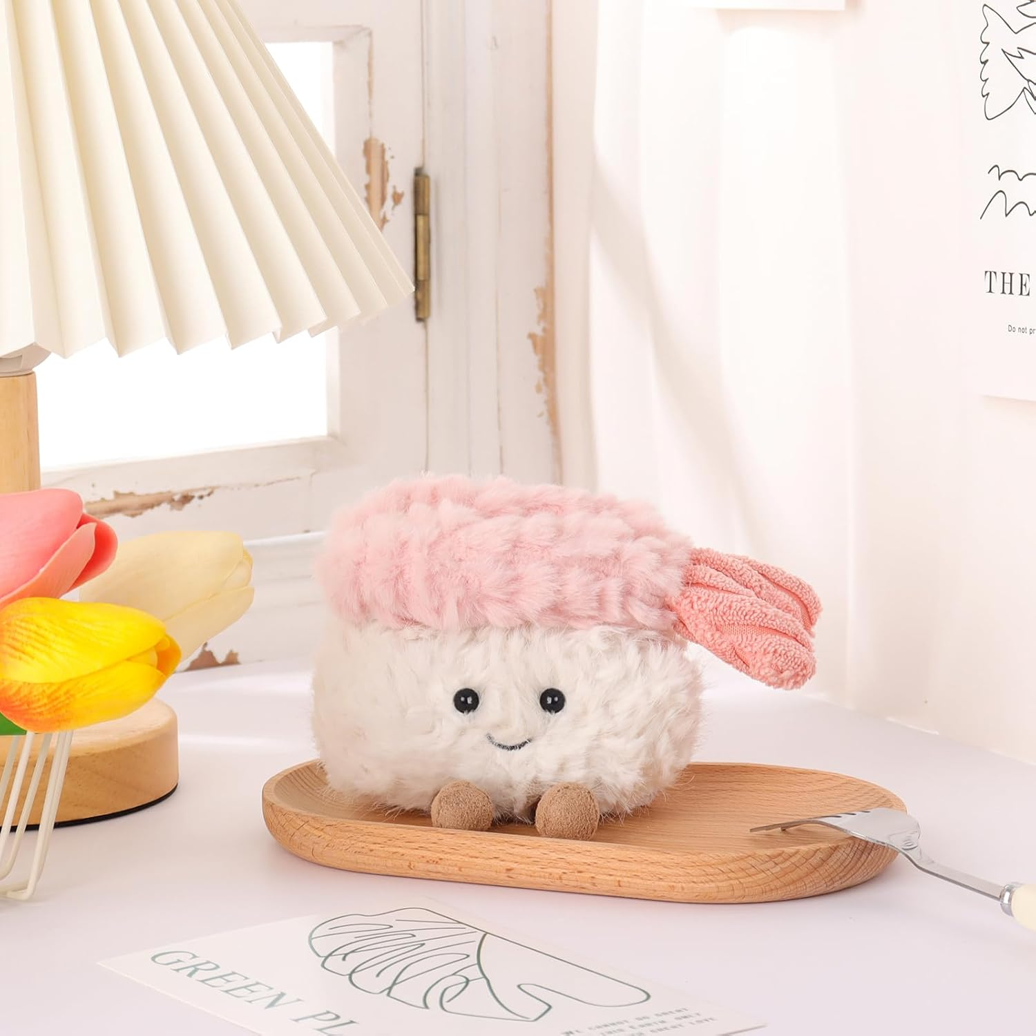 Apricot Lamb Sushi Plush Stuffed Animals for Kids, Soft Cute Plush Toys for Baby Girl and Boy, Fluffy Sushi 3.2 Inches image number 3