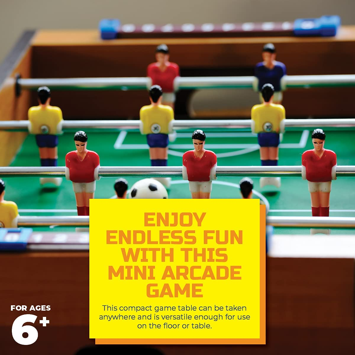 Party Central Football Pro Game Table Top, Bring the Excitement of Football Indoors, Perfect for Family Fun and Game Nights image number 3