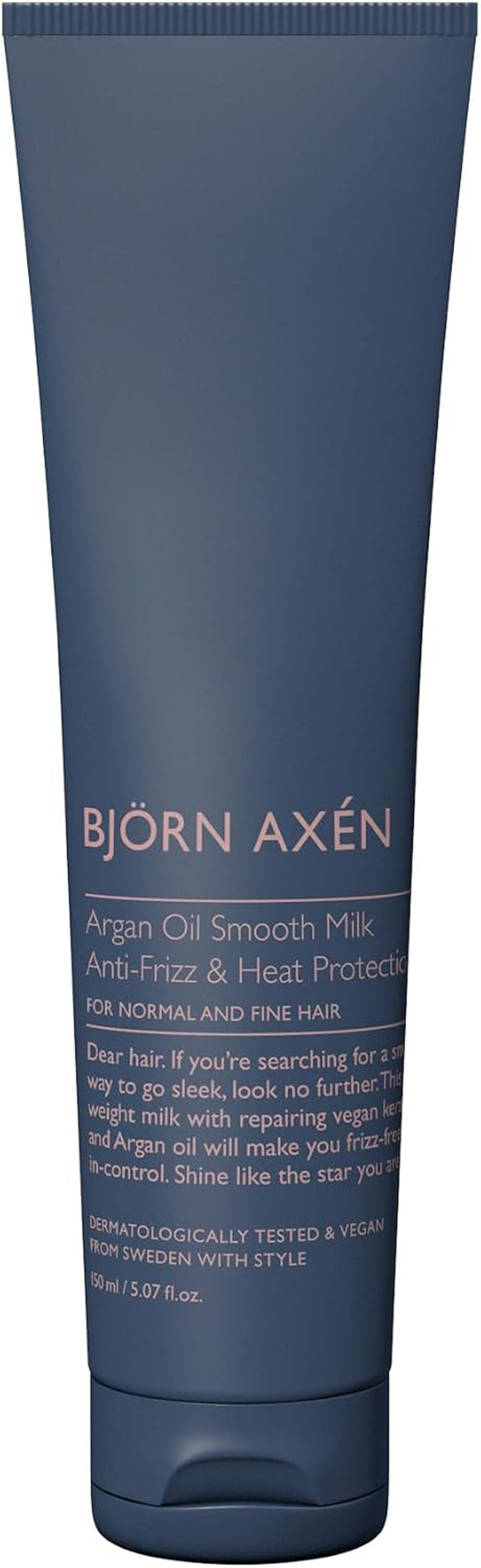 BJORN AXEN Argan Oil Smooth Milk Styling Cream, 150Ml, Reduce Frizzy Hair, Increase Elasticity for Soft, Shiny Results, Dermatologically Tested image number 4