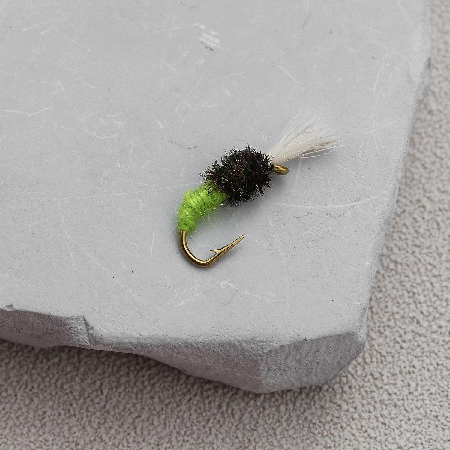 Create Idea 10Pcs Nano Fly Worm Hook Fake Fish Bait Fishing for Whitebait - 5X12Mm image number 5