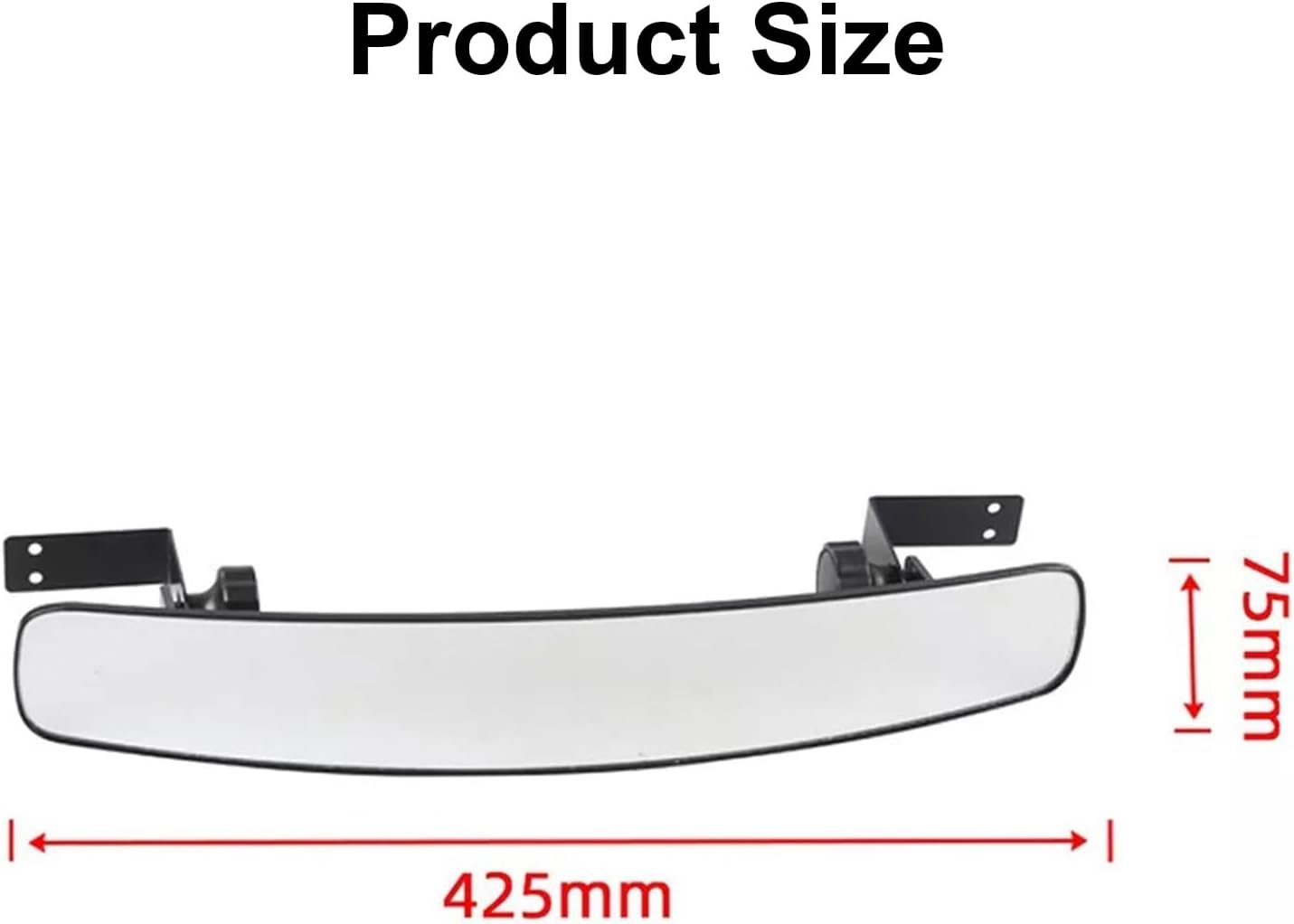 Golf Cart Rear View Mirror, Universal Extra Wide 180 Degree Panoramic Mirror Fit for EZGO Club Car Yamaha