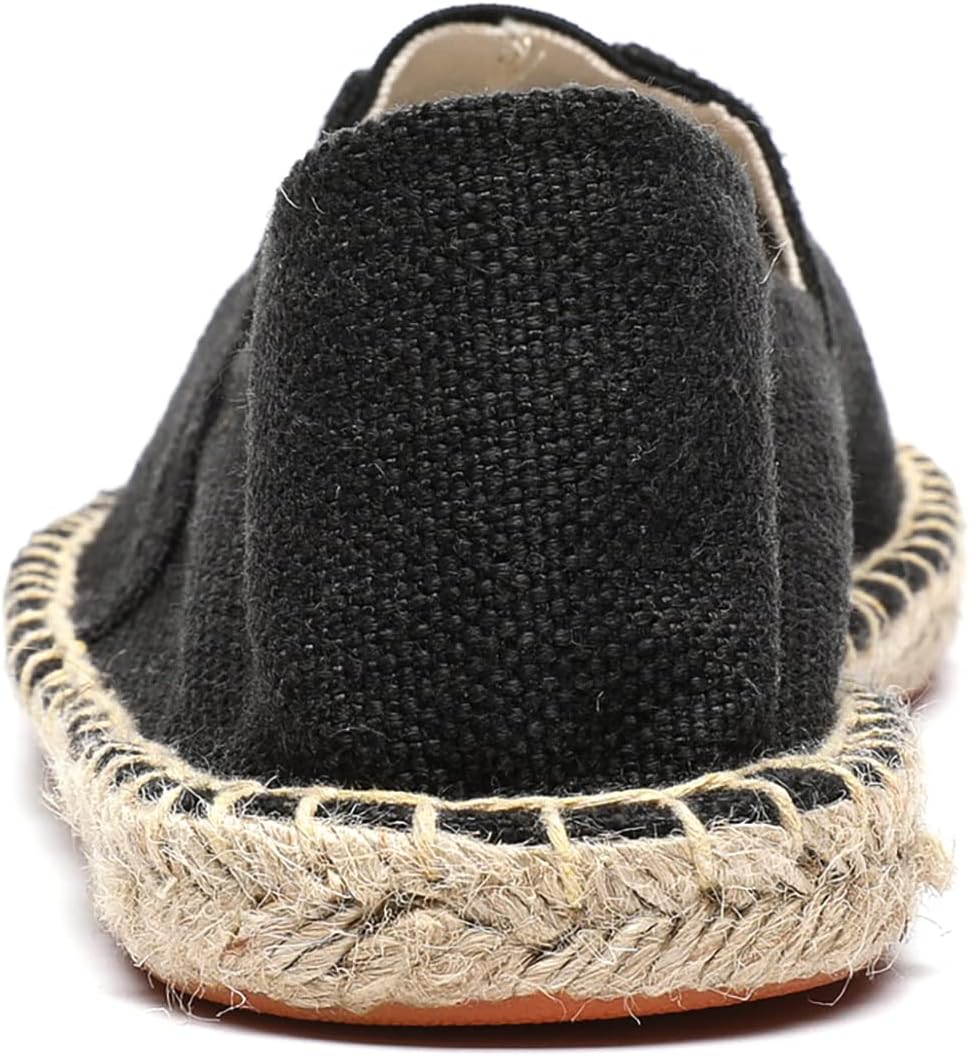 Mintzice Men'S Solid Comfortable Slip on Canvas Espadrilles Flat image number 4