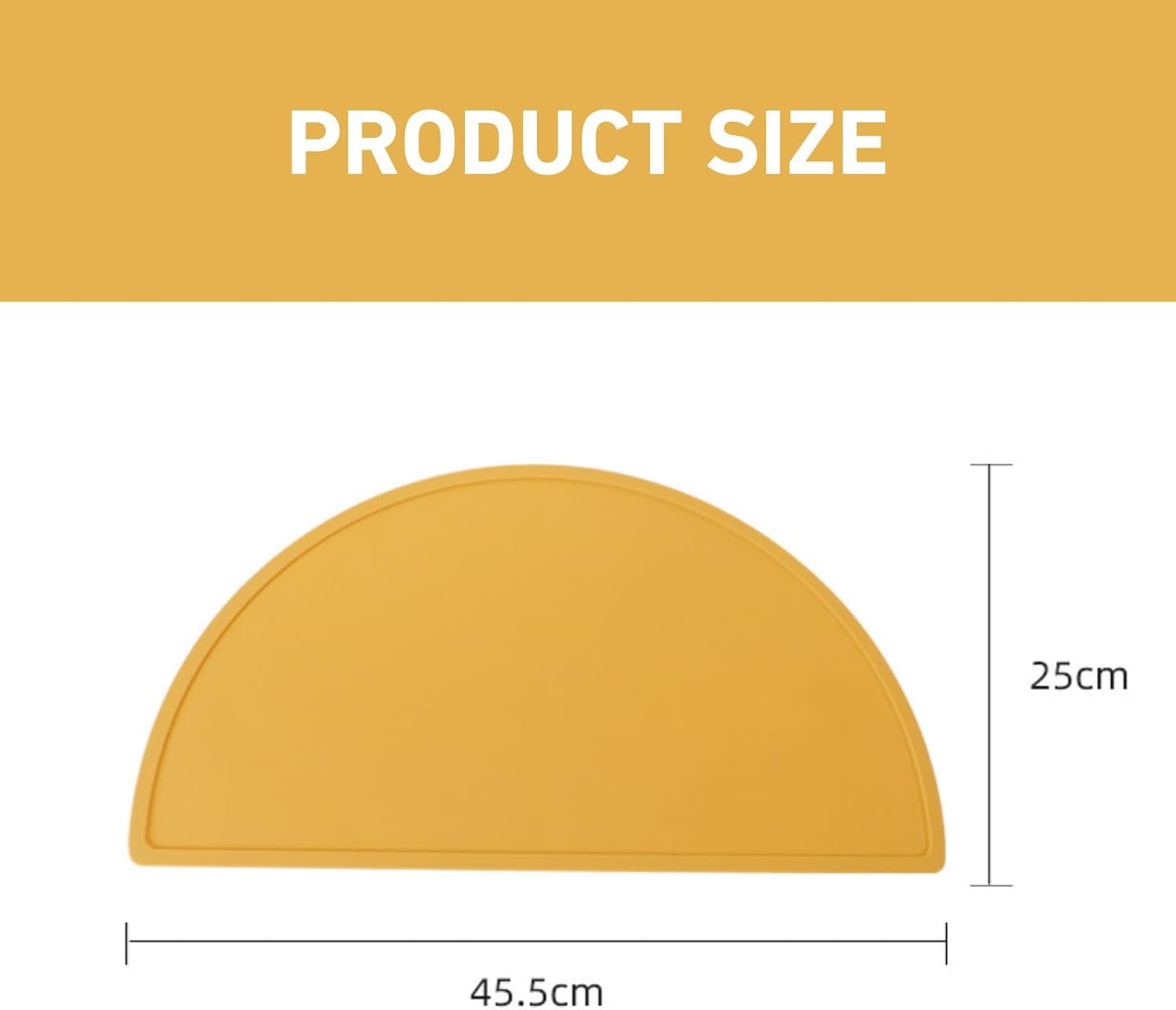 Silicone Baby Placemat, Dishwasher Safe, Safe Silicone, Child-Friendly, Waterproof, Oil-Resistant, Anti-Slip, Heat Insulating, Multi-Purpose for Pet, Dining, Nail Art & Painting (Yellow) - Pink image number 7