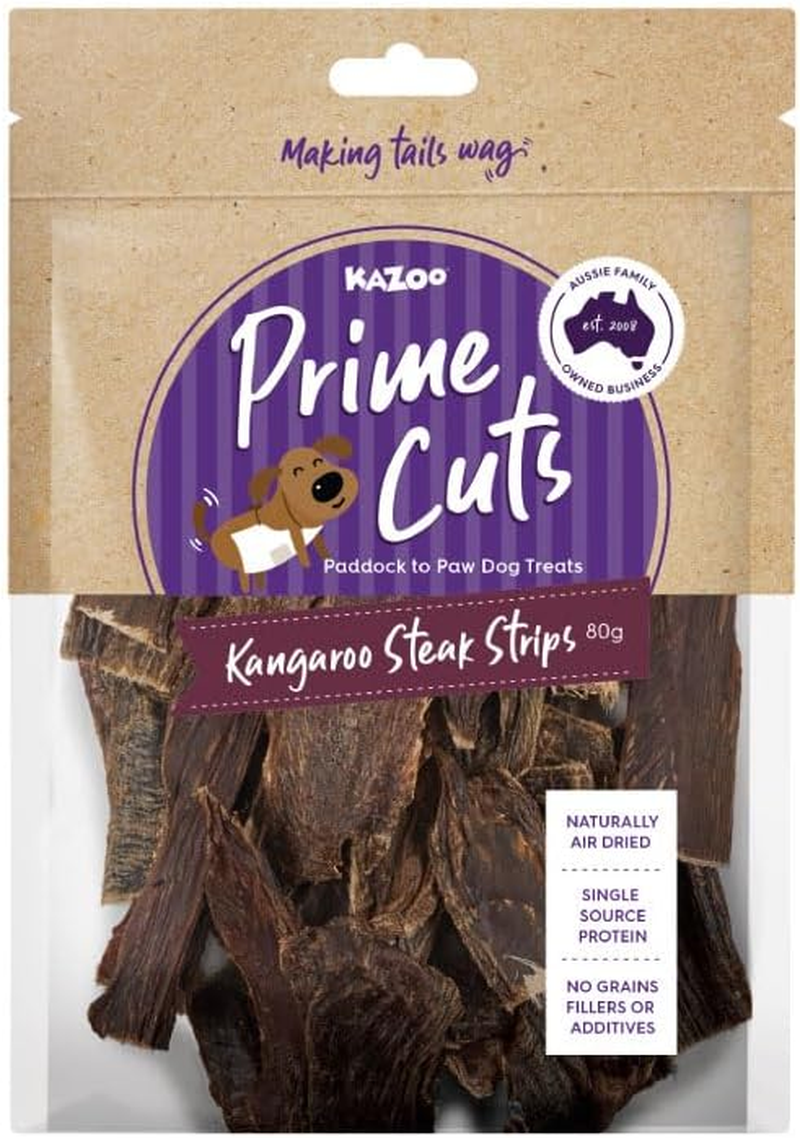 Kazoo Prime Cuts Kangaroo Steak Strips - 80G