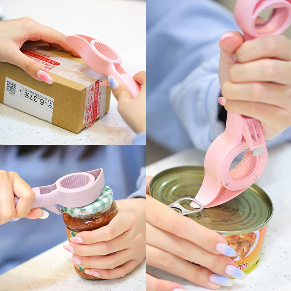 2Pcs 4 in 1 Jar Can Beer Bottle Opener - Multifunction Cute Bear Opener for Bottles and Cans image number 5