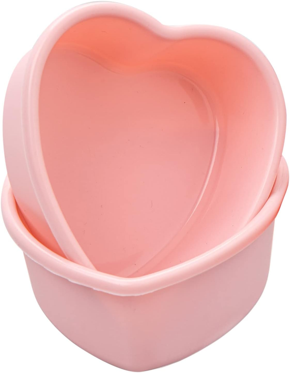 Dootafy Mini Heart Cake Pan, 4 Inch Silicone Heart Cake Mold Baking Pan 2 Pack Nonstick Heart Shaped Molds for Valentine&rsquo;S Day Anniversary Birthday Cake Snack Tart Muffin Cupcake Cheesecake Baking image number 2