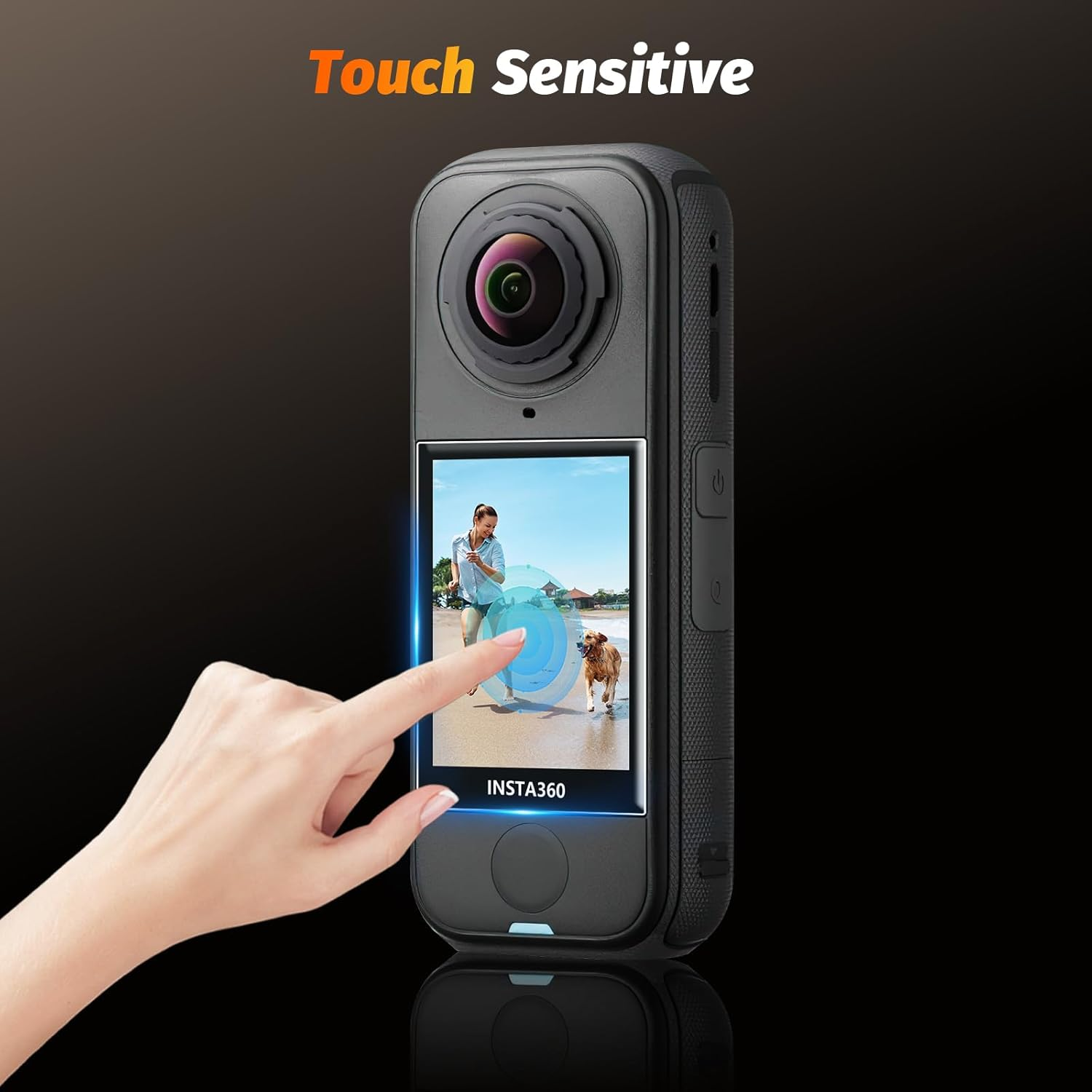 AMAZEAR Screen Protector for Insta360 X4 Air Accessories (3-Pack), Tempered Glass LCD Screen Film, Camera Accessories Protective Cover for Insta 360 X4 Air, Ultra HD, 9H Hardness, Anti-Scratch image number 3