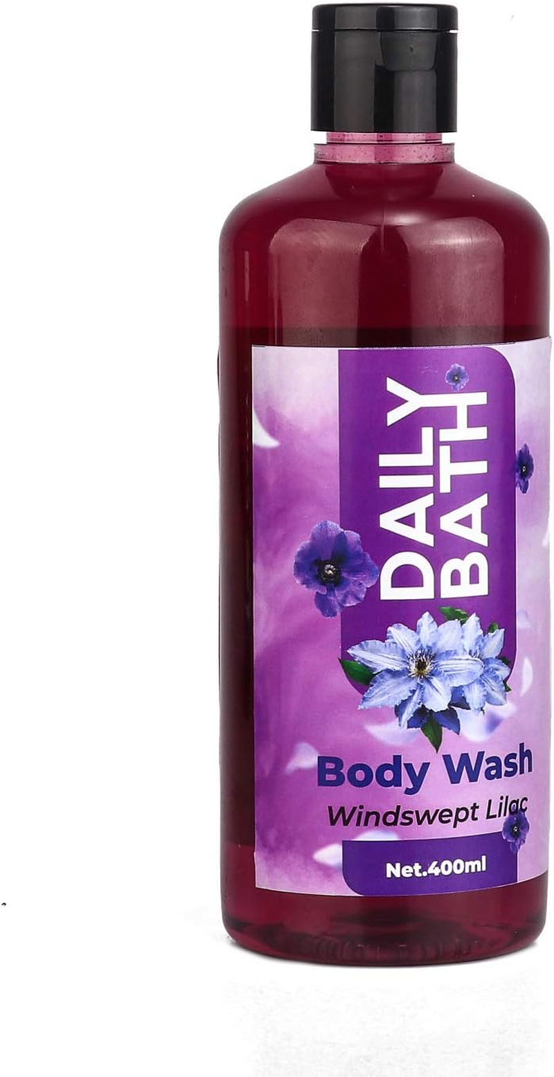 Jeehukm All Skin Types Daily Bath Body Wash for Men and Women with Vitamin E and Glycerin for Men and Women (Windswept Lilac, 400Ml) image number 3