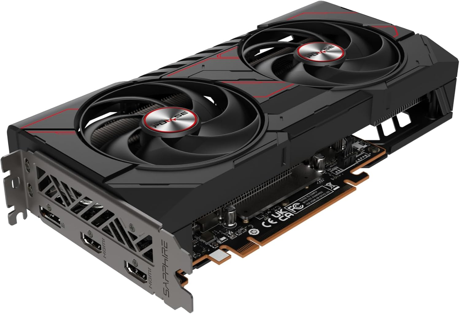 Sapphire 11350-03-20G Pulse AMD Radeon&trade; RX 9060 XT Gaming OC Graphics Card with 16GB GDDR6, AMD RDNA 4 image number 2