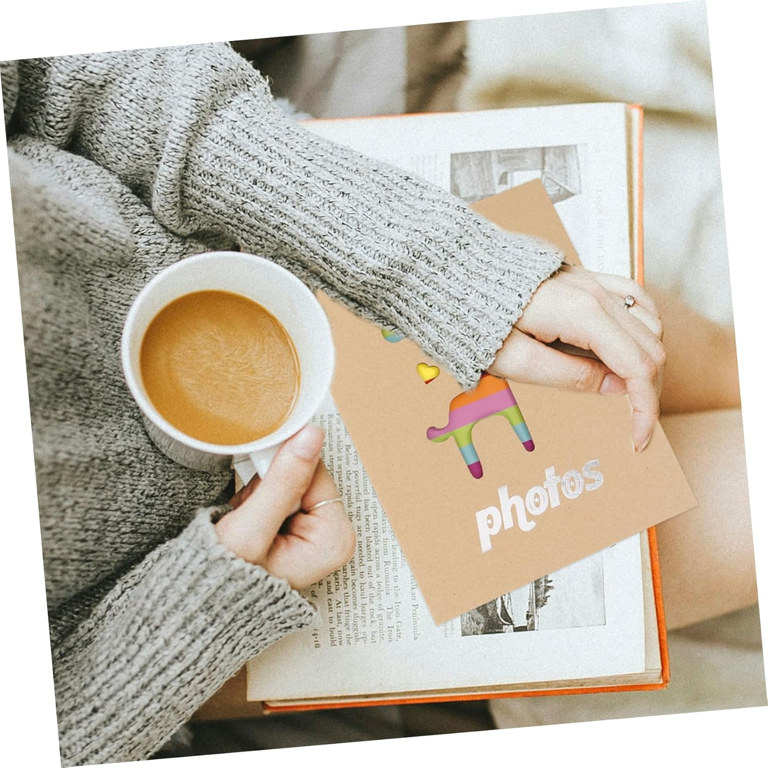 2Pcs Photo Album for Girl Boy Durable Keepsake Insert for Photos Adorable Design for Recording Growth image number 2