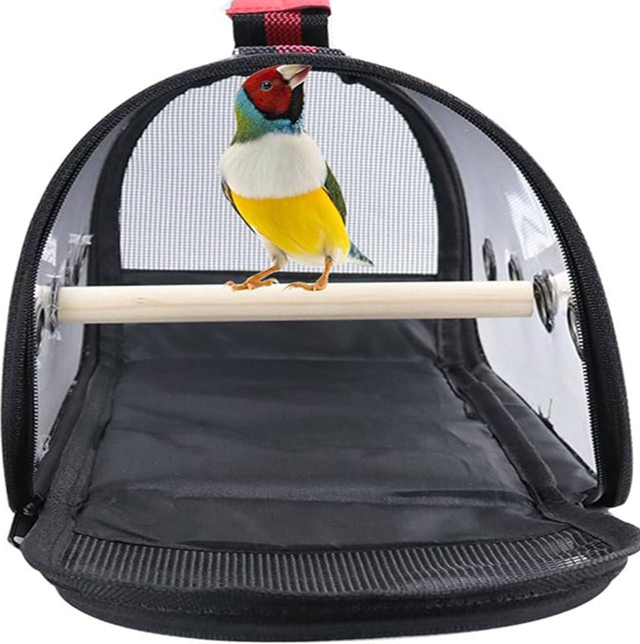 Bird Carrier Portable,Lightweight Breathable Parrot Outgoing Bags,Small Pet Transport Bag with Shoulder Strap, Bag for Carrying Birds, Rats, Guinea Pigs, Squirrels image number 6
