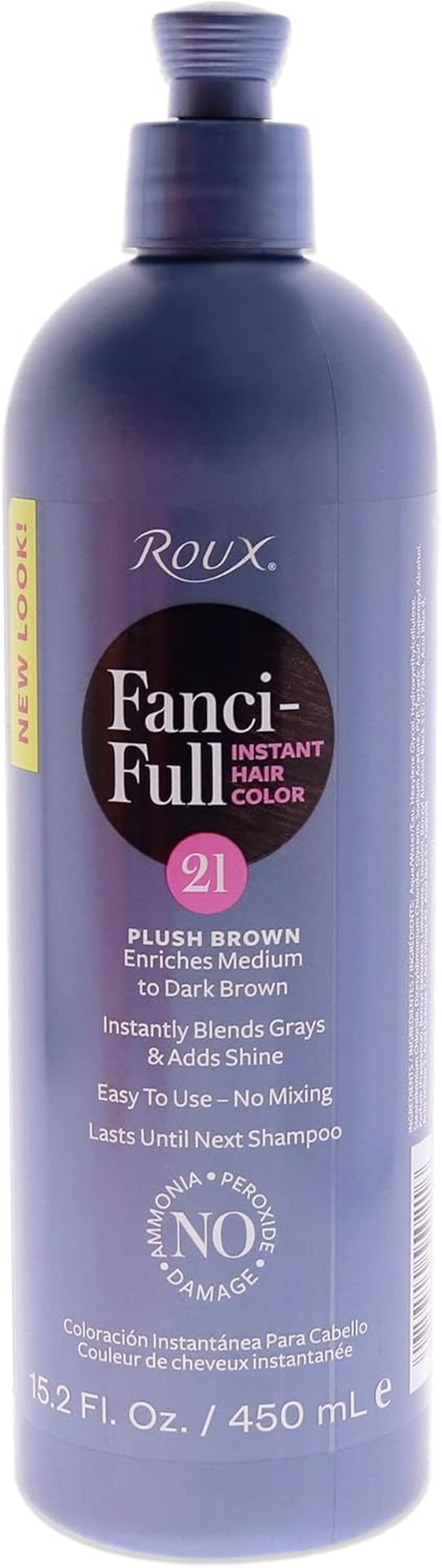 Roux Fanci-Full Rinse, 21 Plush Brown, 15.2 Fluid Ounce