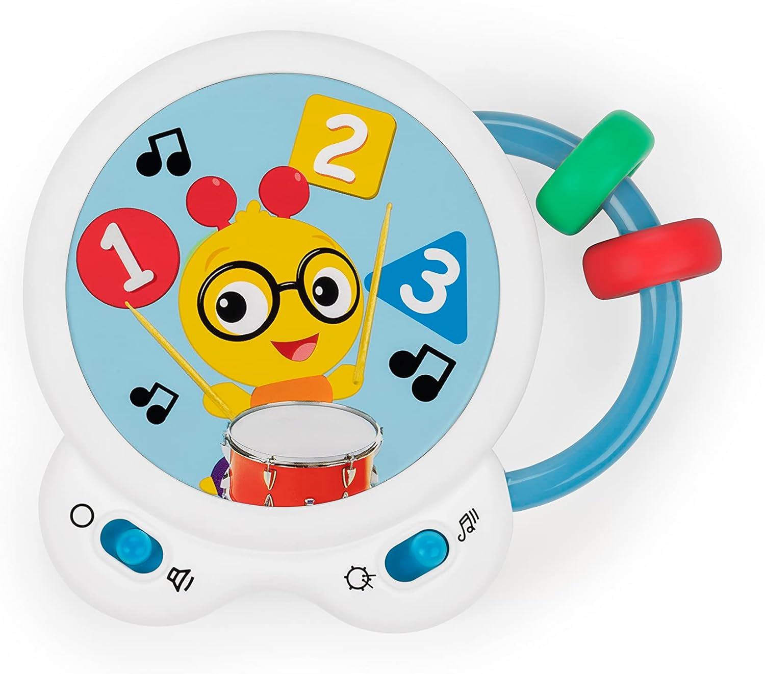 Baby Einstein Tiny Tempo Musical Toy Drum, Ages 3+ Months, Bead Chaser image number 4