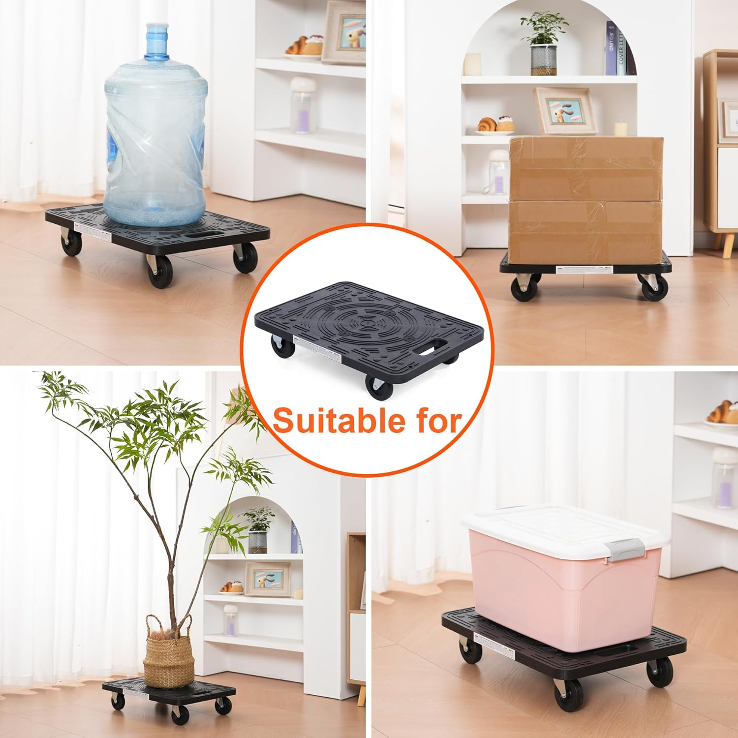 Maxworks 80854 Furniture Movers Dolly with Wheels - 200 Lb. Capacity