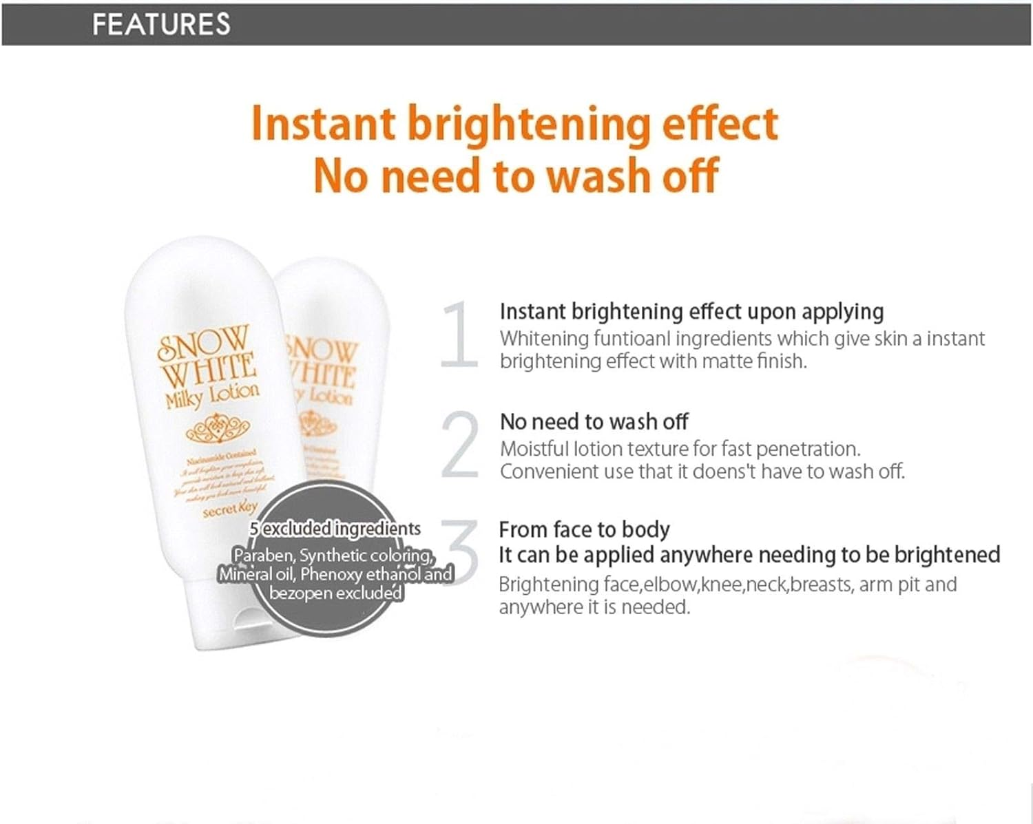 [Secret Key] Snow White Milky Lotion 120G image number 4