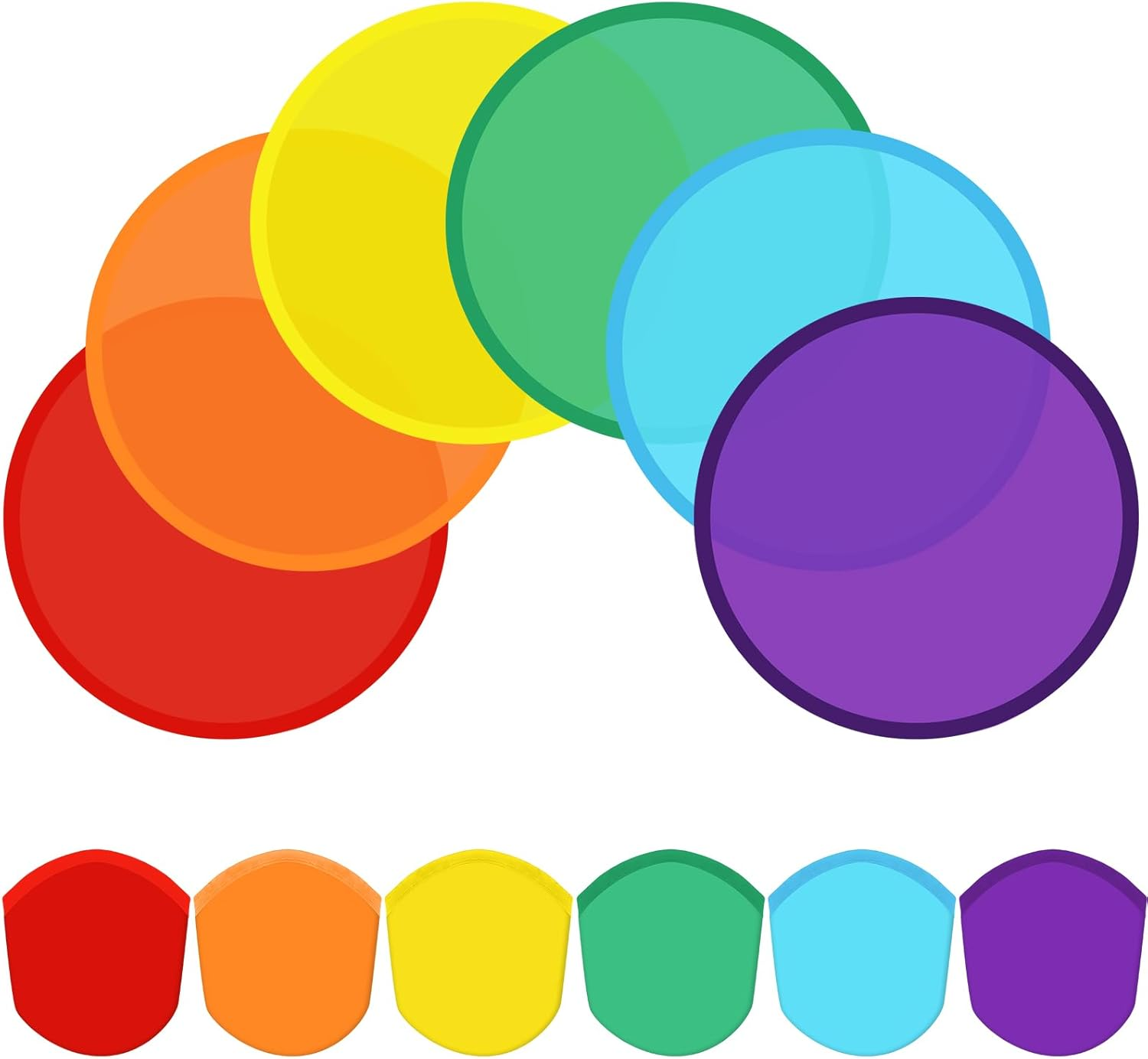 Gejoy 24 Pieces Abstract Styles Foldable Fan Handheld Compact Cooling Fans Multi Role round Fans for Outdoor Games for Women Girls Daily Use Festival Wedding Party Favors Decorations Portable, 8 Style