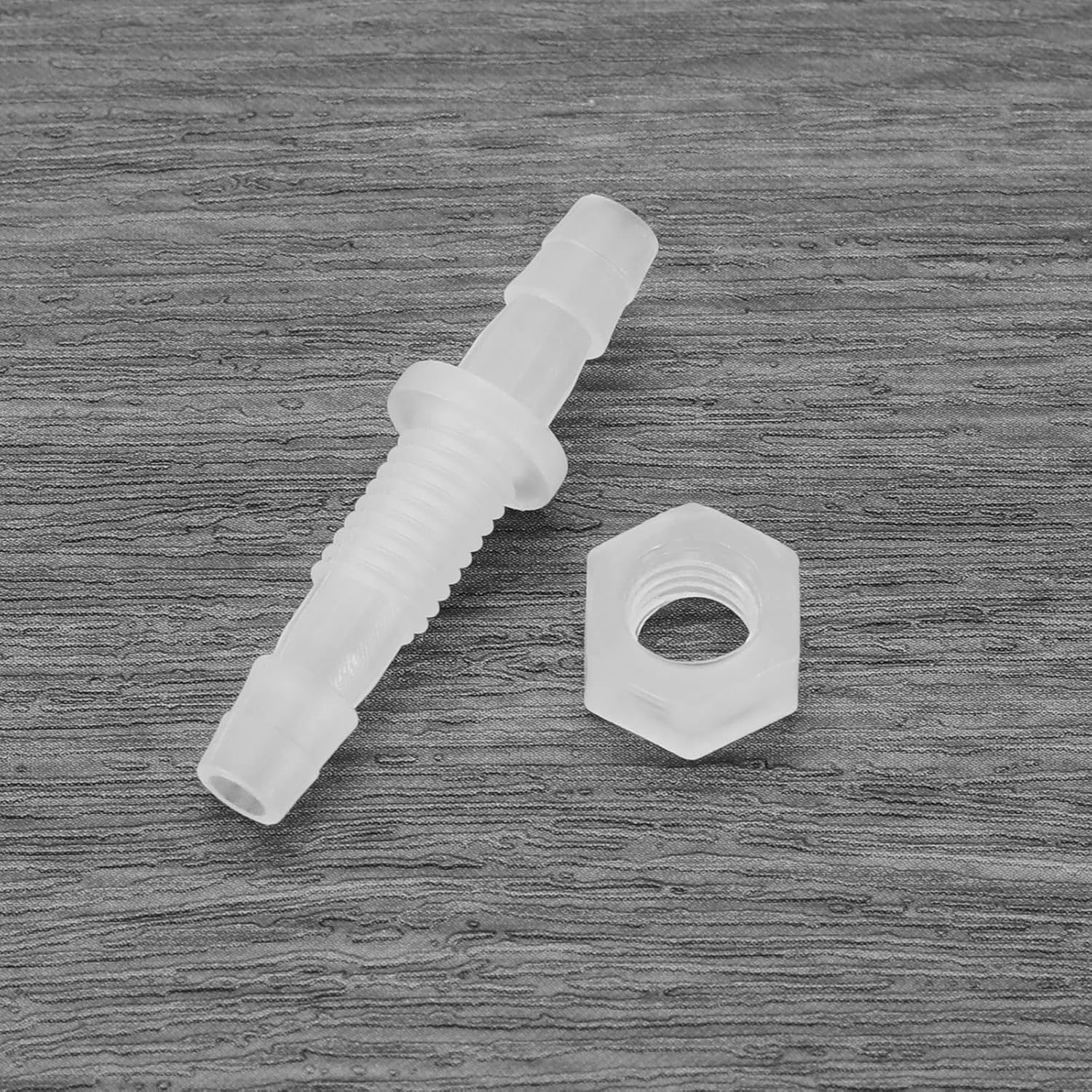 4Pcs 6Mm Plastic Pagoda Connectors Plastic Straight through Connector Barb Connector Plastic Straight In-Line Connector Plastic Hose Connector Fish Tank Accessories image number 4