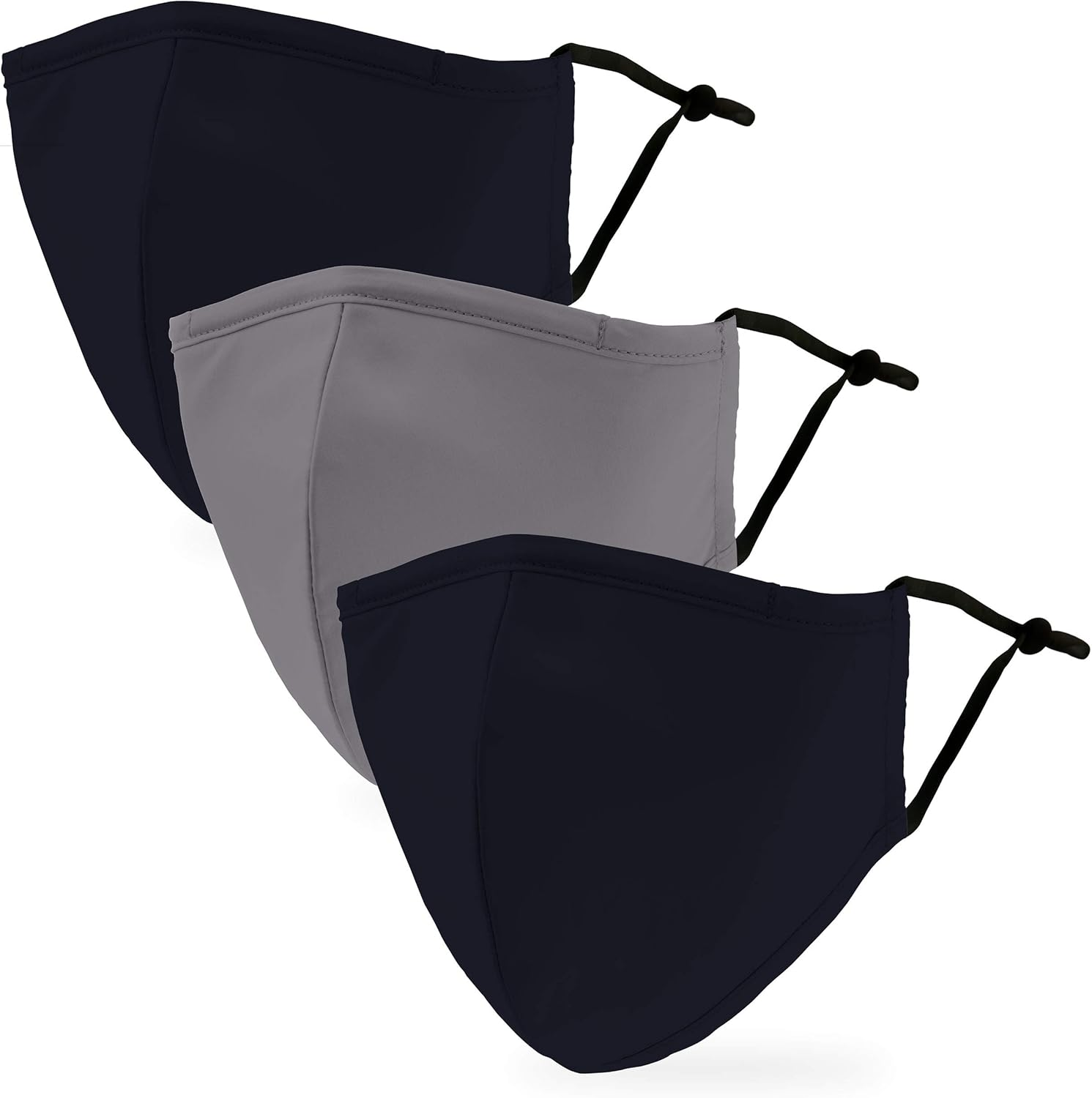 Weddingstar 3 Pack Washable Cloth Face Mask Reusable and Adjustable with Filter Pocket Kids and Adult Sizes image number 6