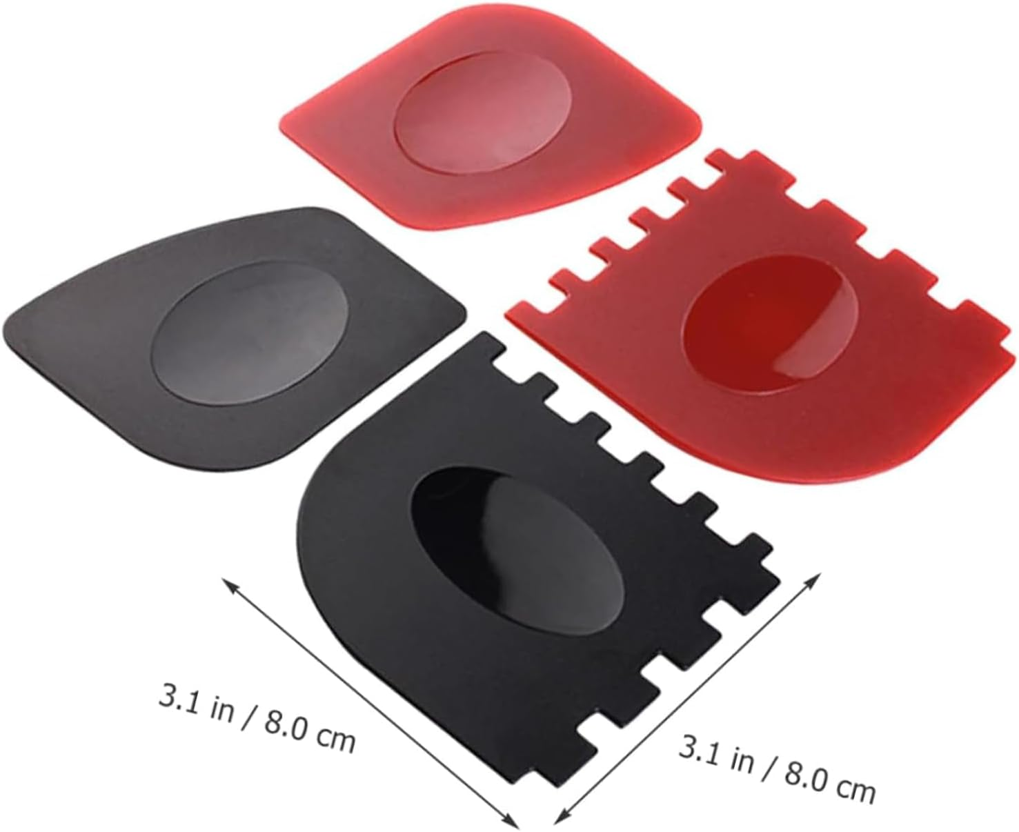 Ksngtixe 4Pcs Grill Scraper for Cast Iron & Non-Stick Pans, Heavy Duty BBQ Griddle Cleaner Tool with Ergonomic Slip Grip - Durable Kitchen Scraper for Easy Cleaning image number 6