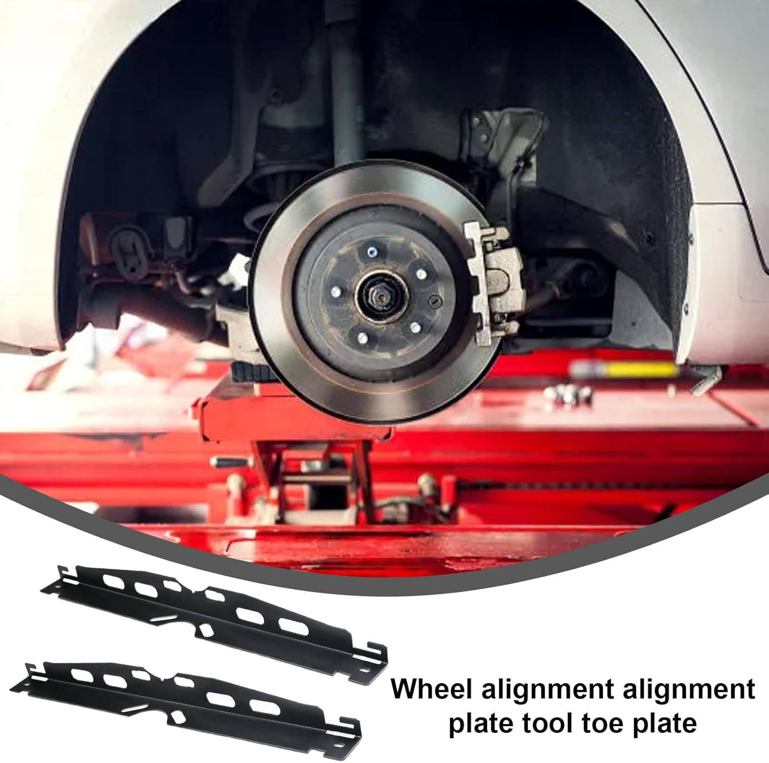 Wheel Alignment Plate Set &ndash; Heavy-Duty Automotive Measuring Boards, Quick Tire Positioning | Car Track Adjustment Tool, Repair Kit For, Trailer, Vehicle Garage Use, Rust-Resistant Angle Gauge image number 2