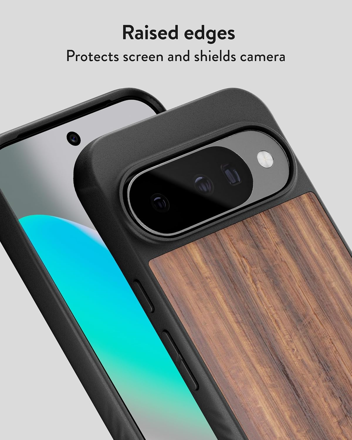 Mous for Google Pixel 10/10 Pro (2025) Case, Compatible with Qi2 Magsafe and Pixelsnap - Limitless - Protective Pixel 10/10 Pro Walnut Case - Shockproof Phone Cover, Brown image number 2