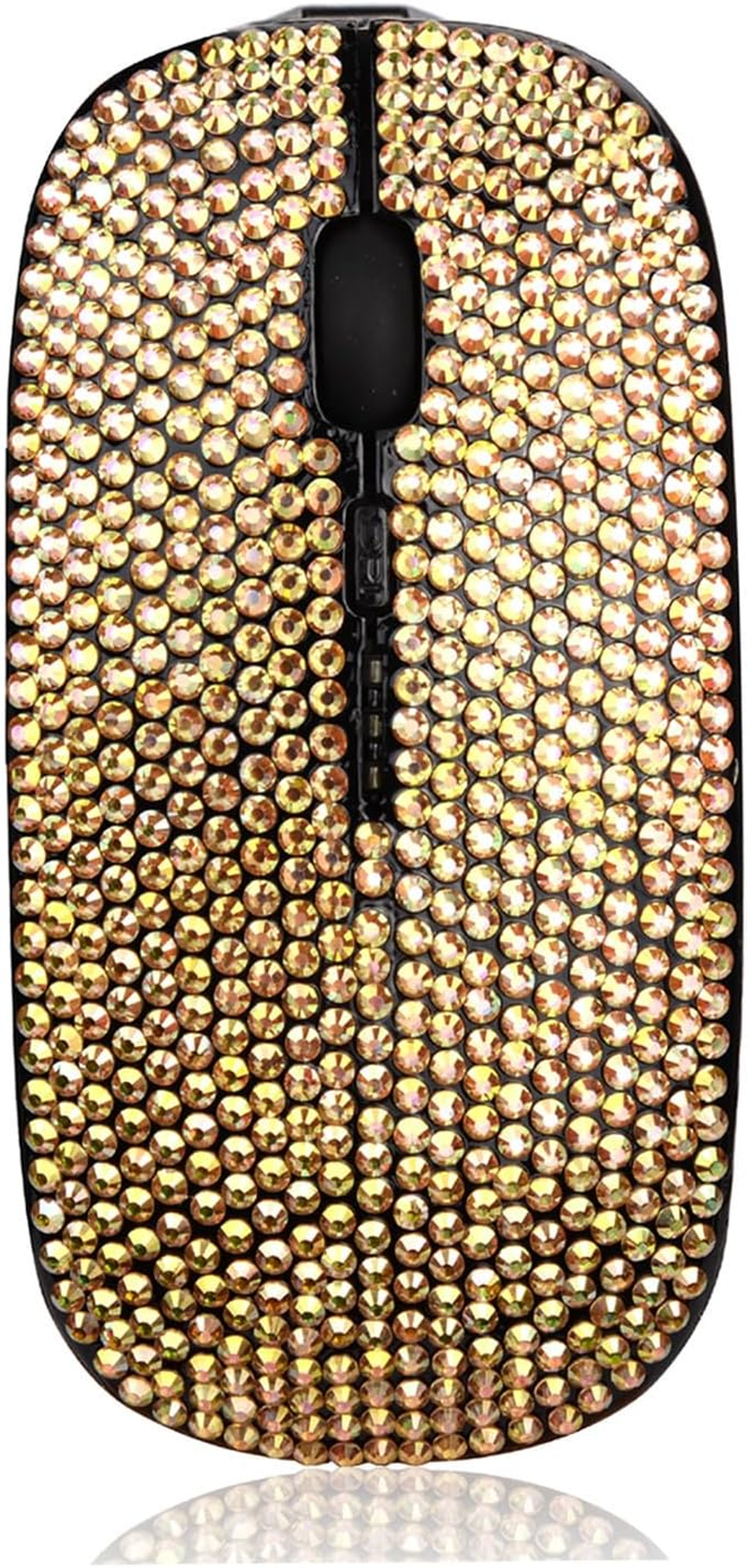 Pink Colorful Bling Luxury Crystal Rhinestone 2.4G Wireless Mouse for Laptop Computer, Cute Mouse for Girls - Pink Colorful image number 6