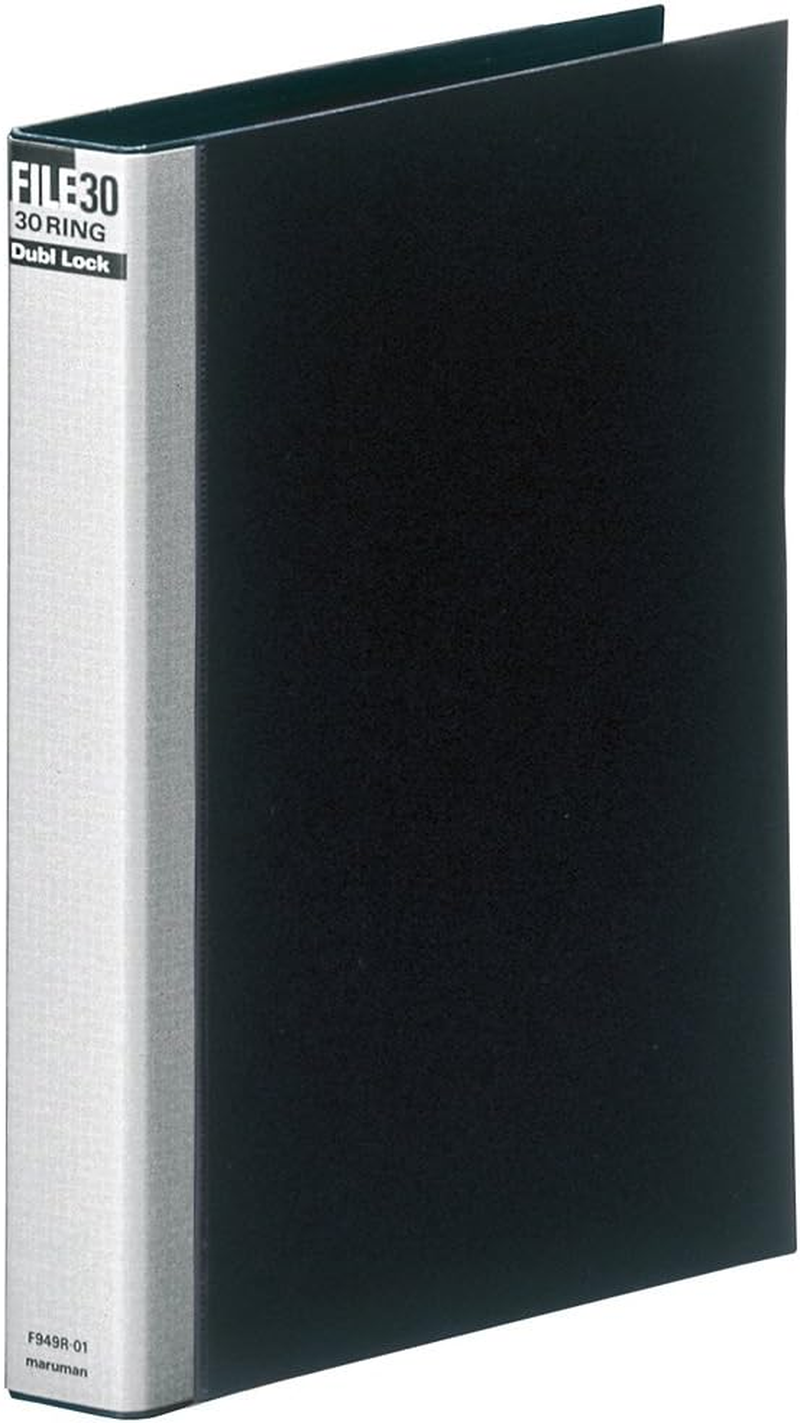 Maruman F949R-05 Loose Leaf Binder, A4, Dublocks, 30 Holes, Black image number 4