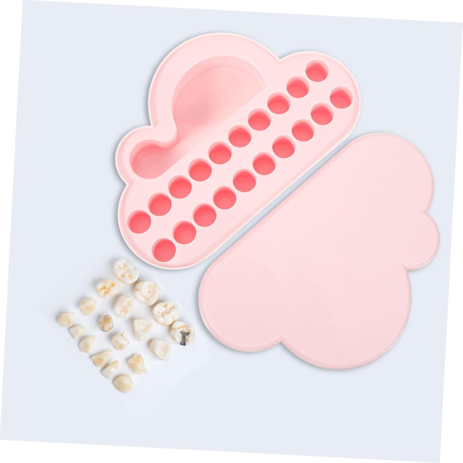 Cabilock Tooth Box Removable Lid Boys and Girls Teeth Storage Case Plastic Organizer image number 5