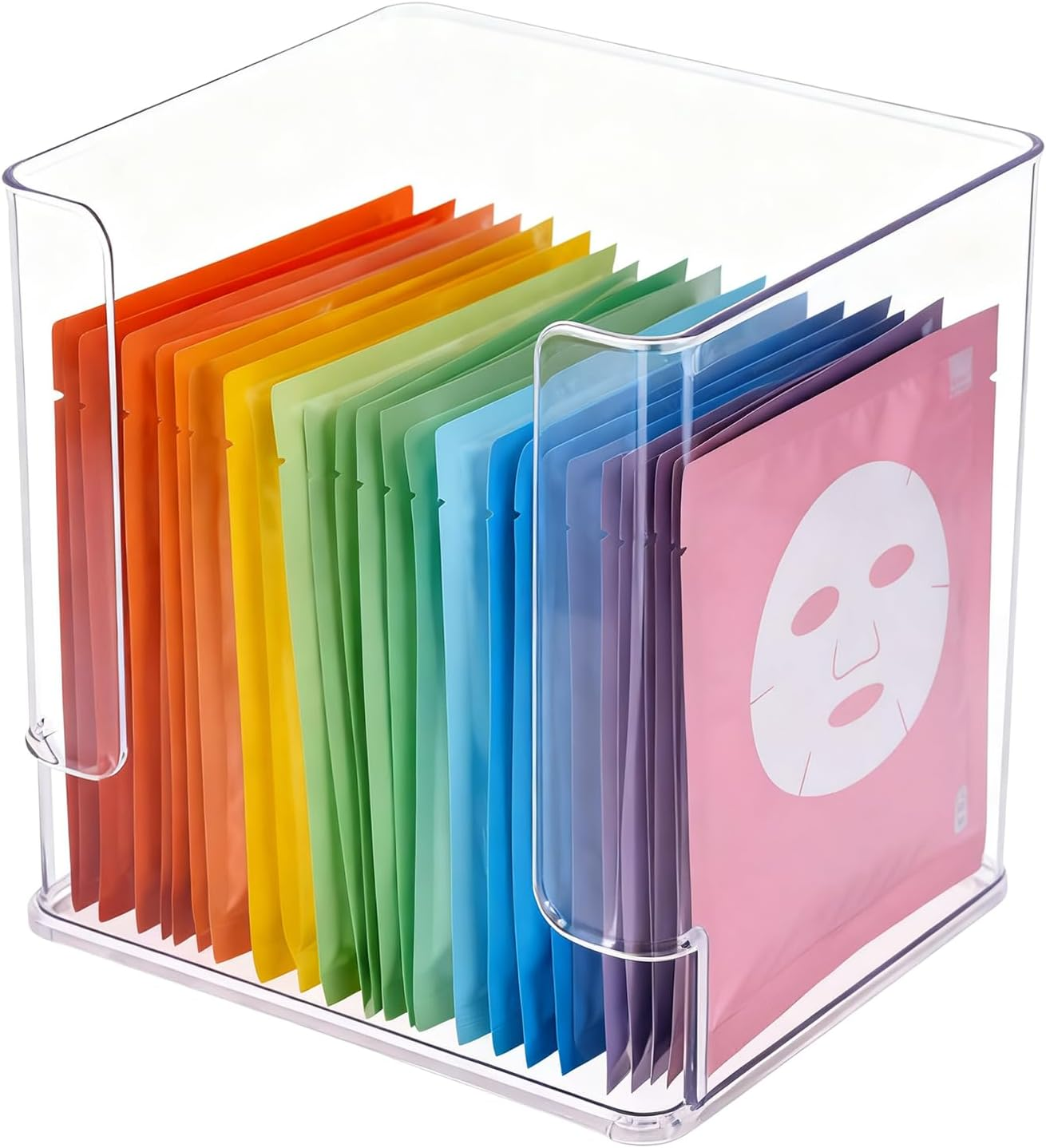 Derwrtup Acrylic Makeup Organizer - Top U Opening Divided Cosmetic Storage Case - Acrylic Cosmetic Organizer,For Offices Home Bathroom Desk Kitchen Closet Pen Pencil image number 5