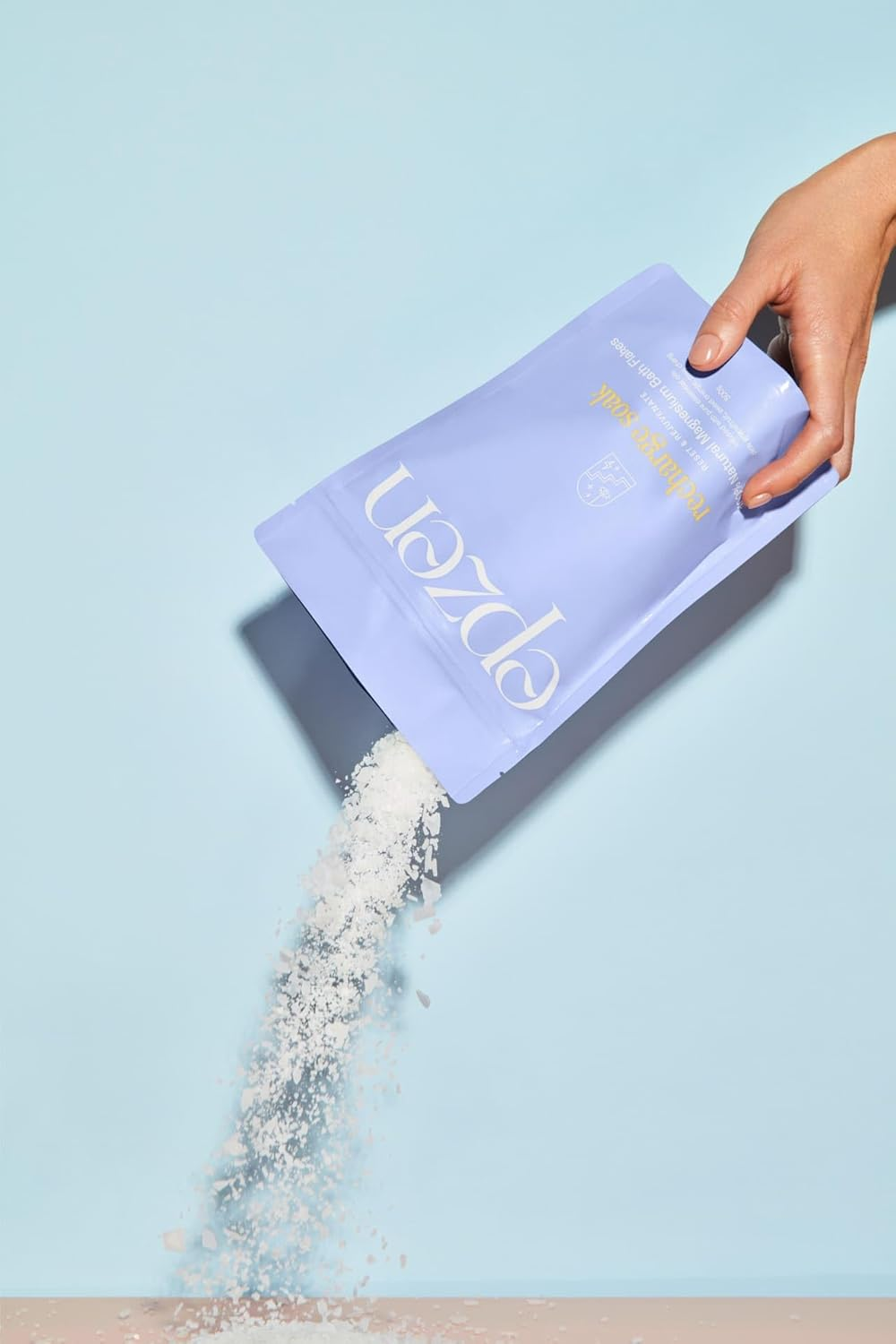 Epzen Recharge Soak Magnesium Bath Salts - Natural Epsom Salt Flakes with Grapefruit, Sweet Orange & May Chang Oils - Muscle Relaxation & Refuelling Bath Soak - 500G image number 5