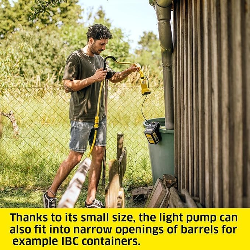 K&auml;rcher Barrel Pump BP 2.000-18V Battery Platform; <2000 Litres/H; 20M Delivery Head; 1.6KG; Skin Only image number 2