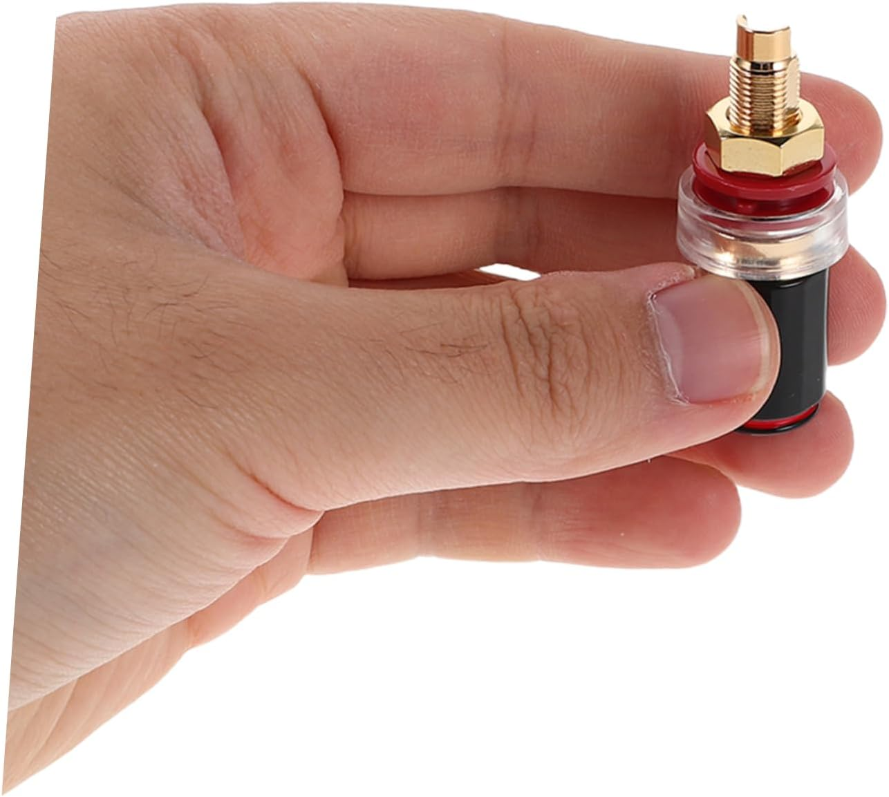 MERRYHAPY Hifi Speaker Binding Post Banana Plug Connectors Audio Wire Plug for Home Theater and Professional Recording Studios Durable Terminal for Loudspeaker Supplies with Noise Signal image number 6