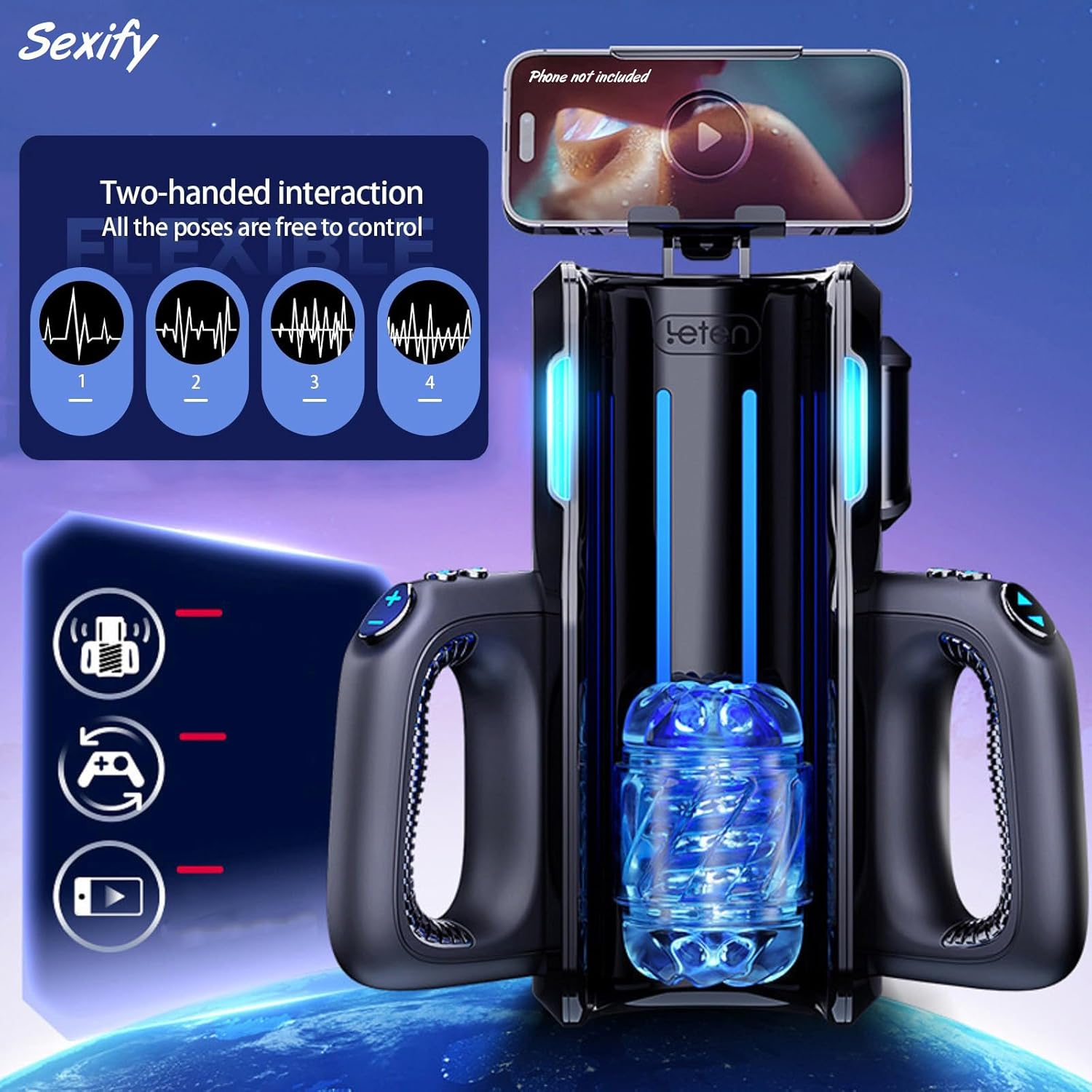 Automatic Telescopic Male Masturbator Pro Pussy Auto Thrusting Stroker Mens Adult Sex Toy image number 1