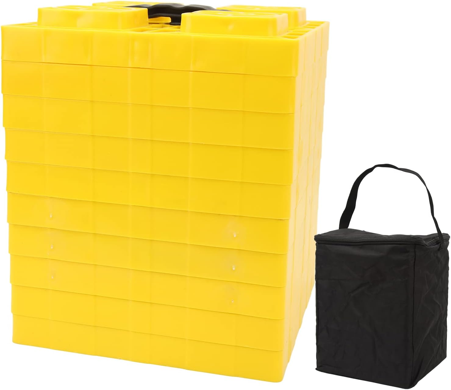 Wheels Leveling Blocks, Heavy Duty Rv Leveling Blocks and Chocks anti Slip Pads Design for Leveling Single and Dual Wheels, Levelers 10 Pack with Carrying Bag image number 6