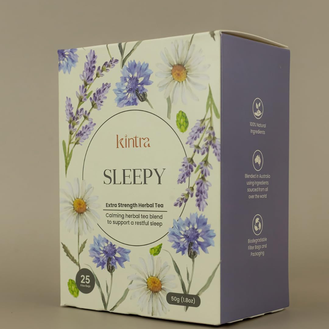 Kintra Foods Extra Strength Sleepy Herbal Tea 25 Teabags, 50 G image number 5