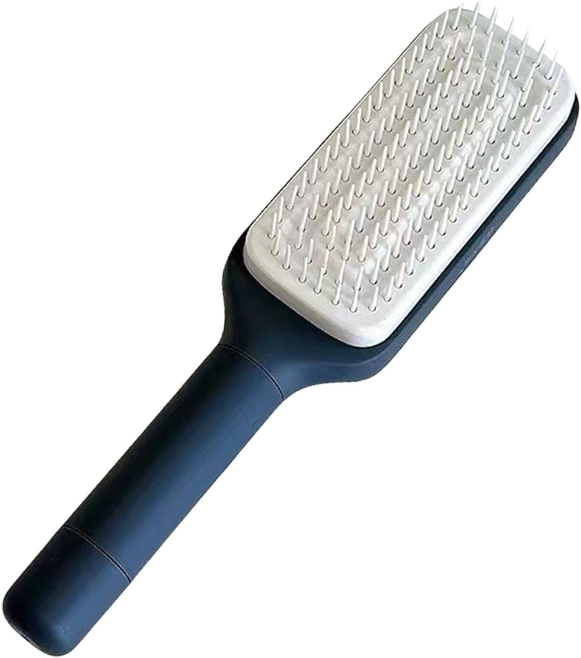 Scalp Massager, Brush Master Self-Cleaning Hairbrush, Scalp Scrubber with Soft Silicone Bristles Scalp Massager Shampoo Brush Tool, Hair Growth and Scalp Care - Gray image number 4