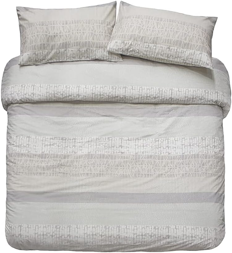 Bambury Darlington Quilt Cover Set, Single Bed, Sand