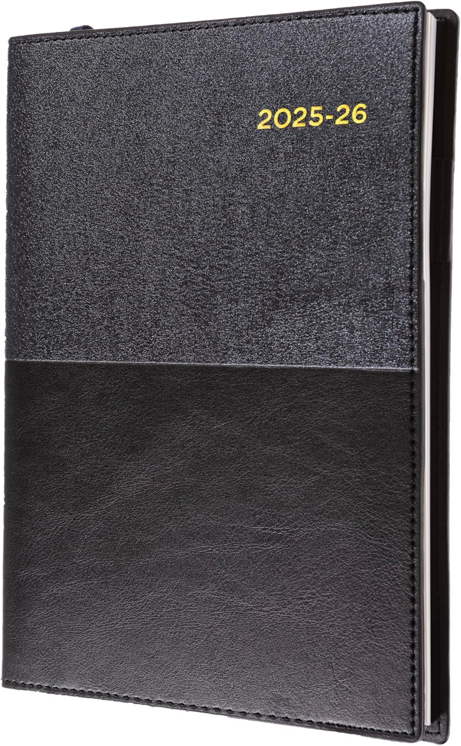 Collins Vanessa - A4 Week to View Financial Year 2025-2026 Diary/Planner - Black image number 1