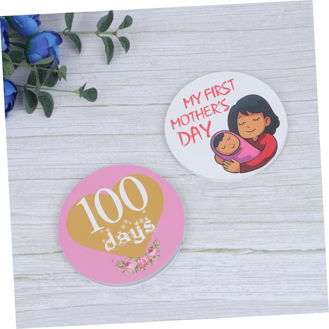 Kisangel 64Pcs First Year Milestone Stickers Monthly Growth Chart Holiday Decor for Parents image number 3