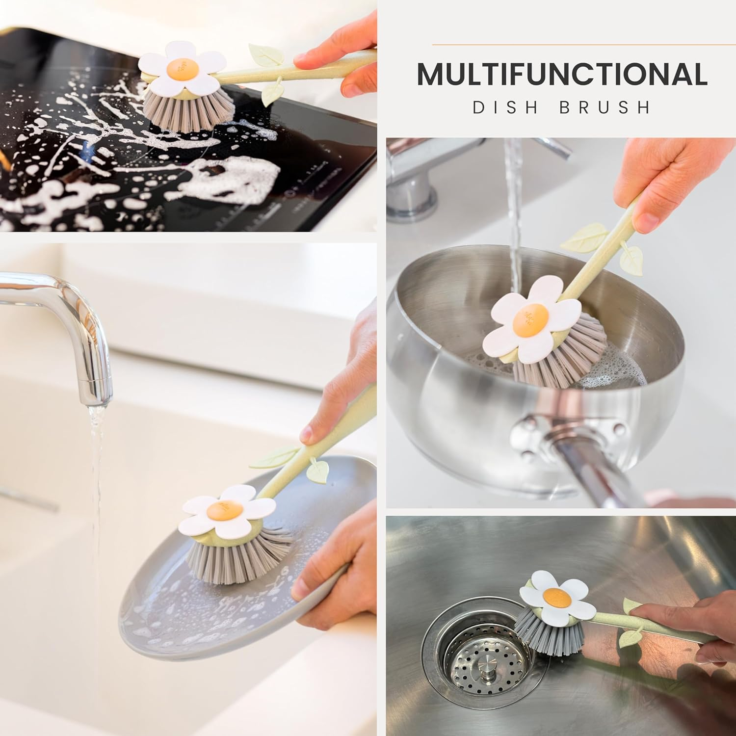 VIGAR Dishwasher Brush with Orange Florganic Vase image number 5