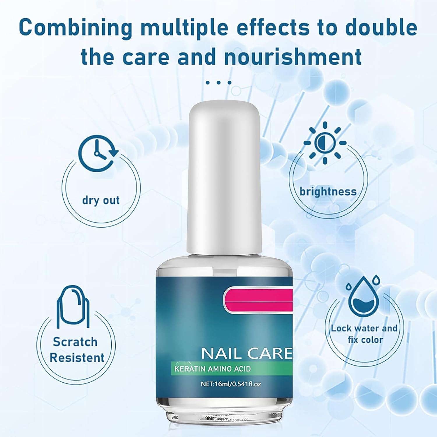 3 Days Nail Care Oil, Natural Ingredients Serum for Strengthener Nail, Hydrating Cuticle Oil for Hangnails, Dry & Damaged Nails, Moisturize Brighten Nails Care, 16Ml (3Pcs) - 8Pcs image number 3