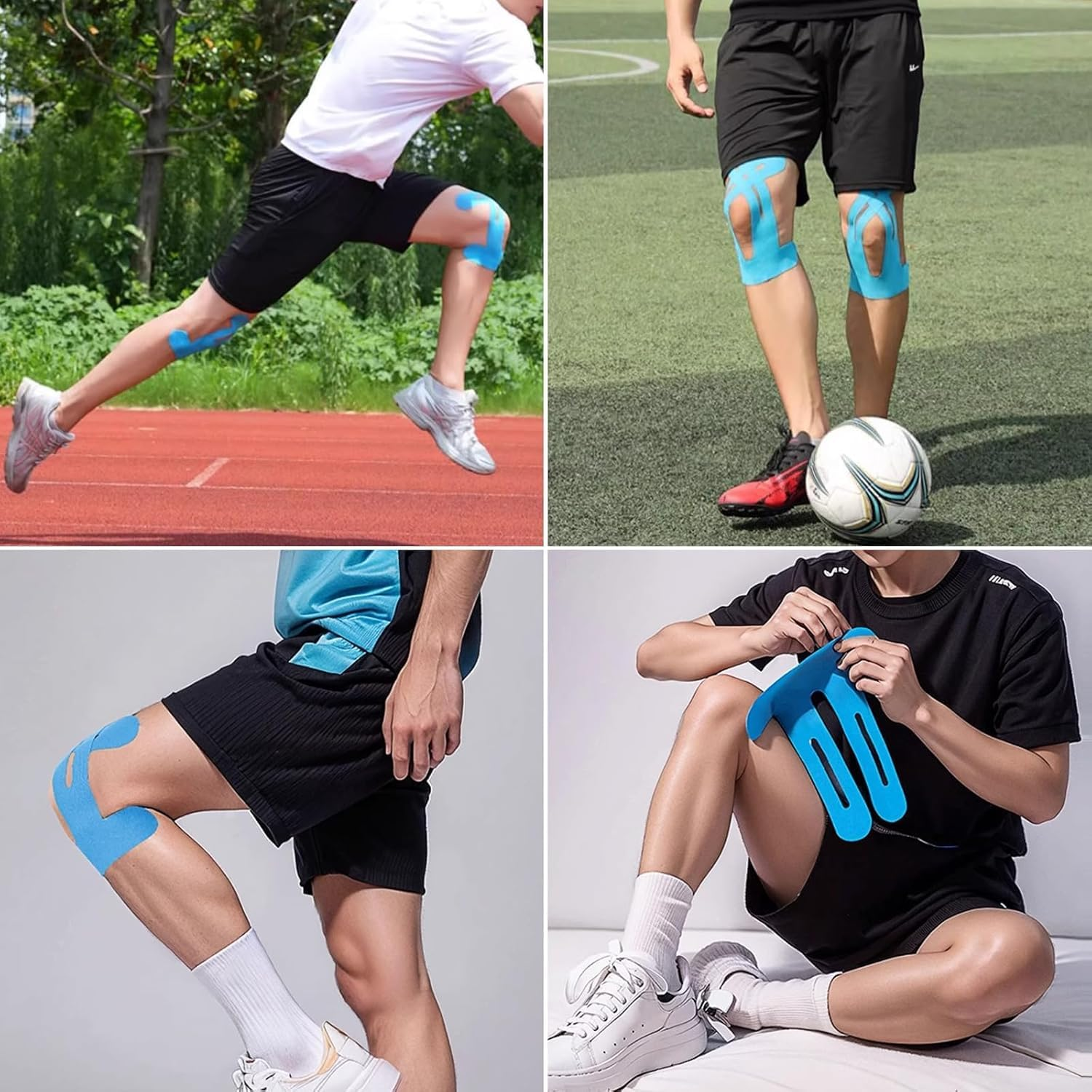 Precut Kinesiology Sports Tape for Elbow Support, 8 Pcs Athletic Muscle Support,Precut Athletic Sports Muscle Support Elbow Tape,Precut Kinesiology Tape for Elbow image number 5