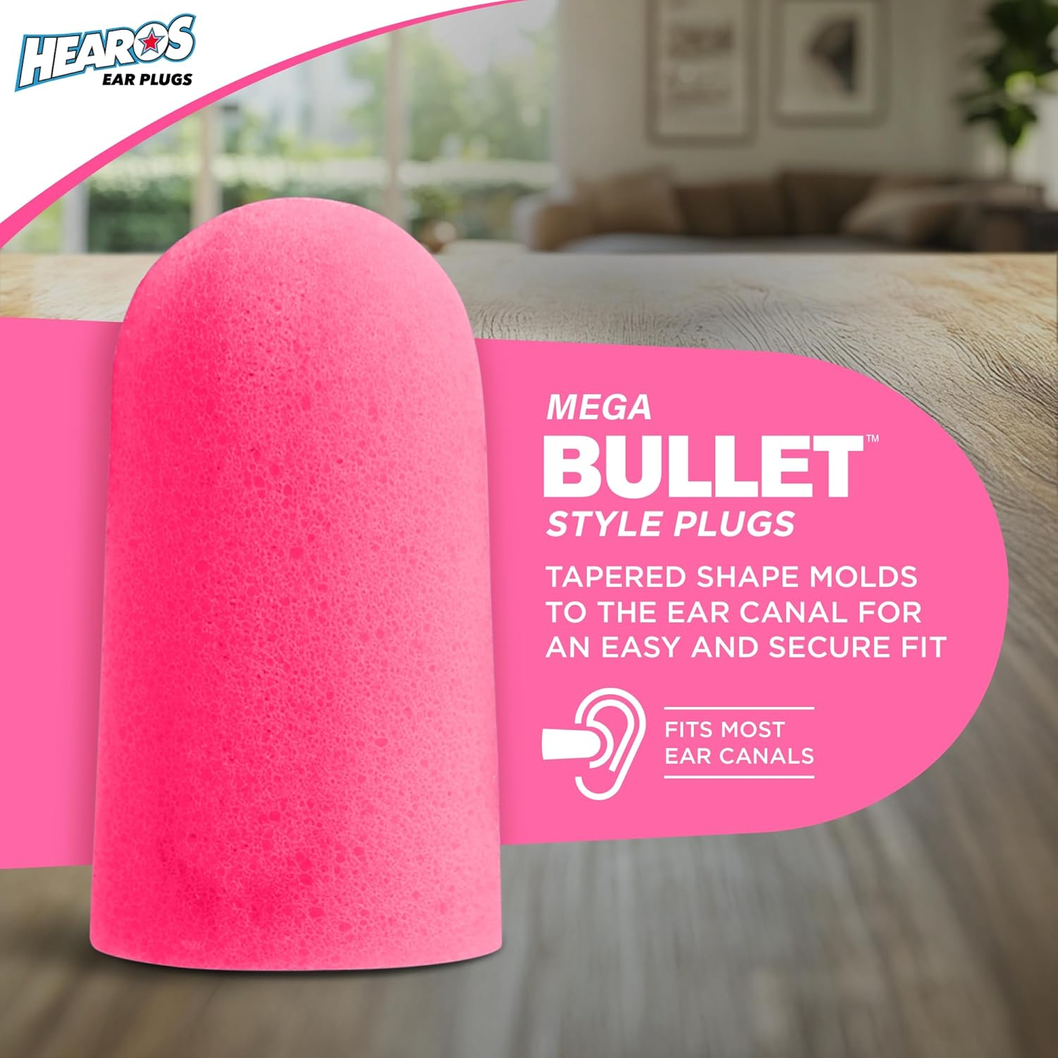 HEAROS Sleep Pretty in Pink Ear Plugs for Sleeping image number 2