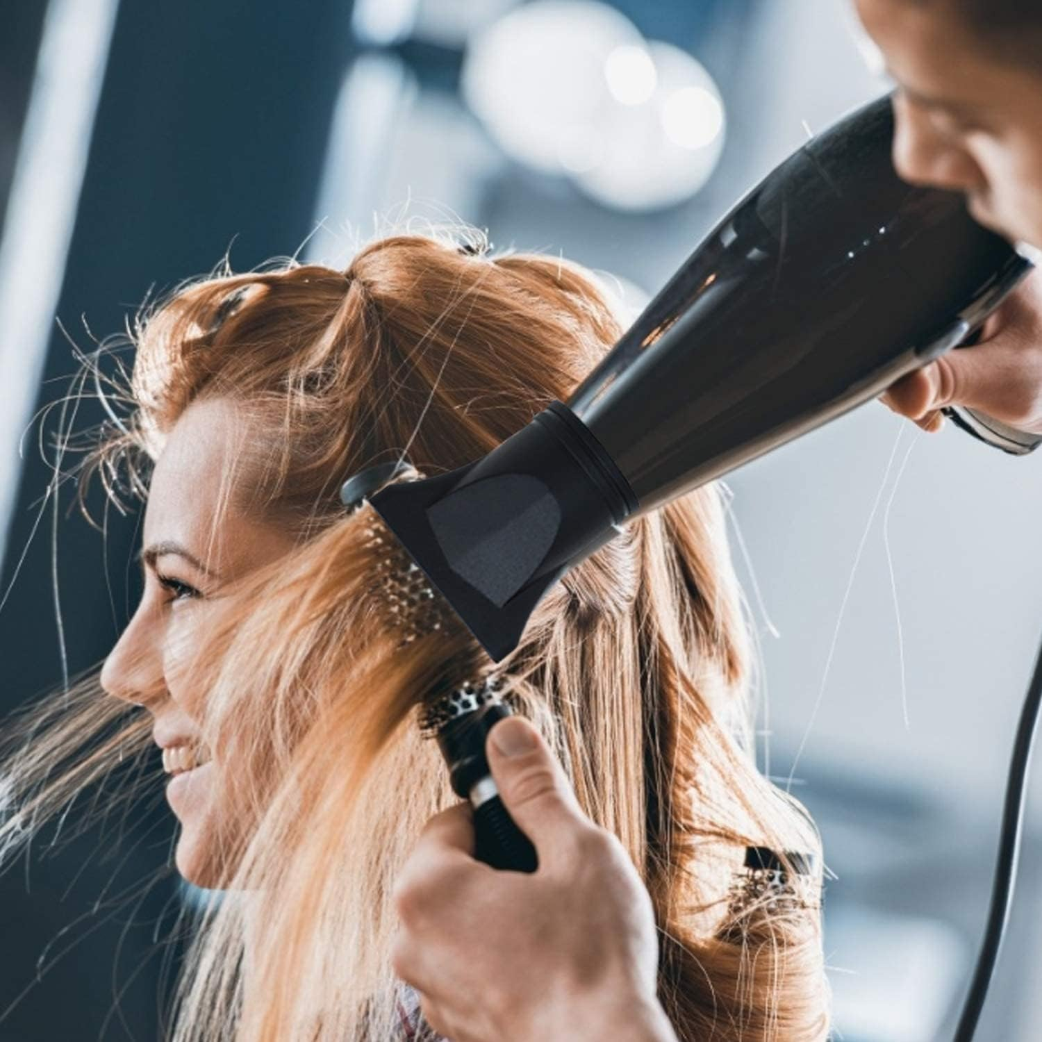 AUEAR, 2 Pack (Non-Universal) Professional Hair Dryer Nozzle for Diameter 1.77In Hair Dryer Diffuser Drying Cover Narrow Concentrator Attachment Replacement Hairdressing Salon Styling Tool image number 5