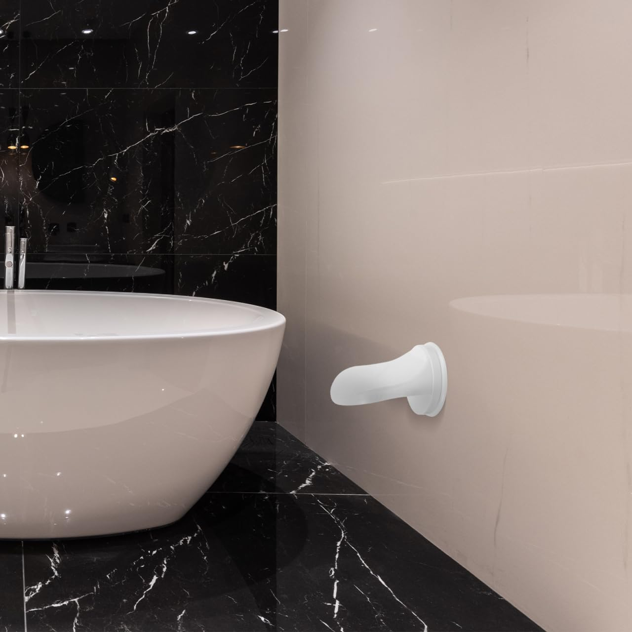 Healvian Wall-Mounted Shower Foot Rest Stool for Washing and Shaving, Non-Slip Pedal Aid for Elderly and Pregnant, Bathroom Footrest with Suction Cup image number 1