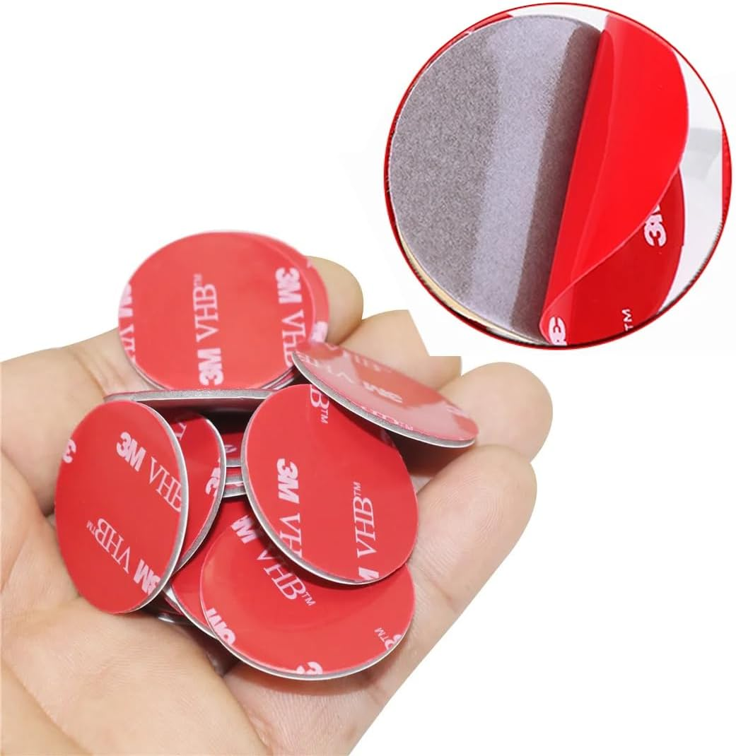 Pack of 20 Double-Sided Replacement Adhesive Pads, Compatible with Needit Park Lite Parking Disc, 3M Heat Resistant Strong VHB Sticker Tape Parking Meter Adhesive Pad Set for Windscreen image number 6